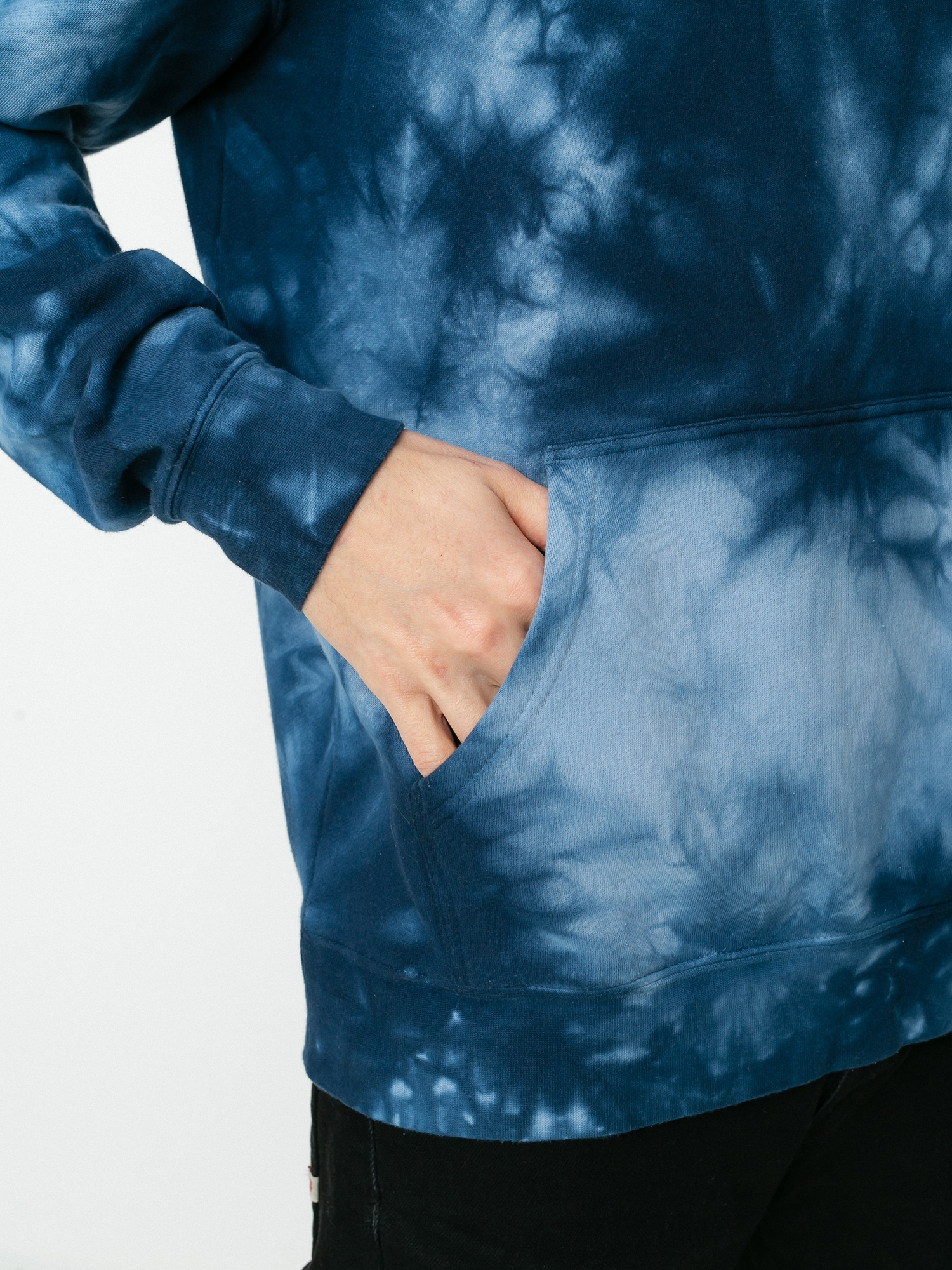 Mikina s kapucí RVCA Tonally Tie Dye HD (blue tie dye)