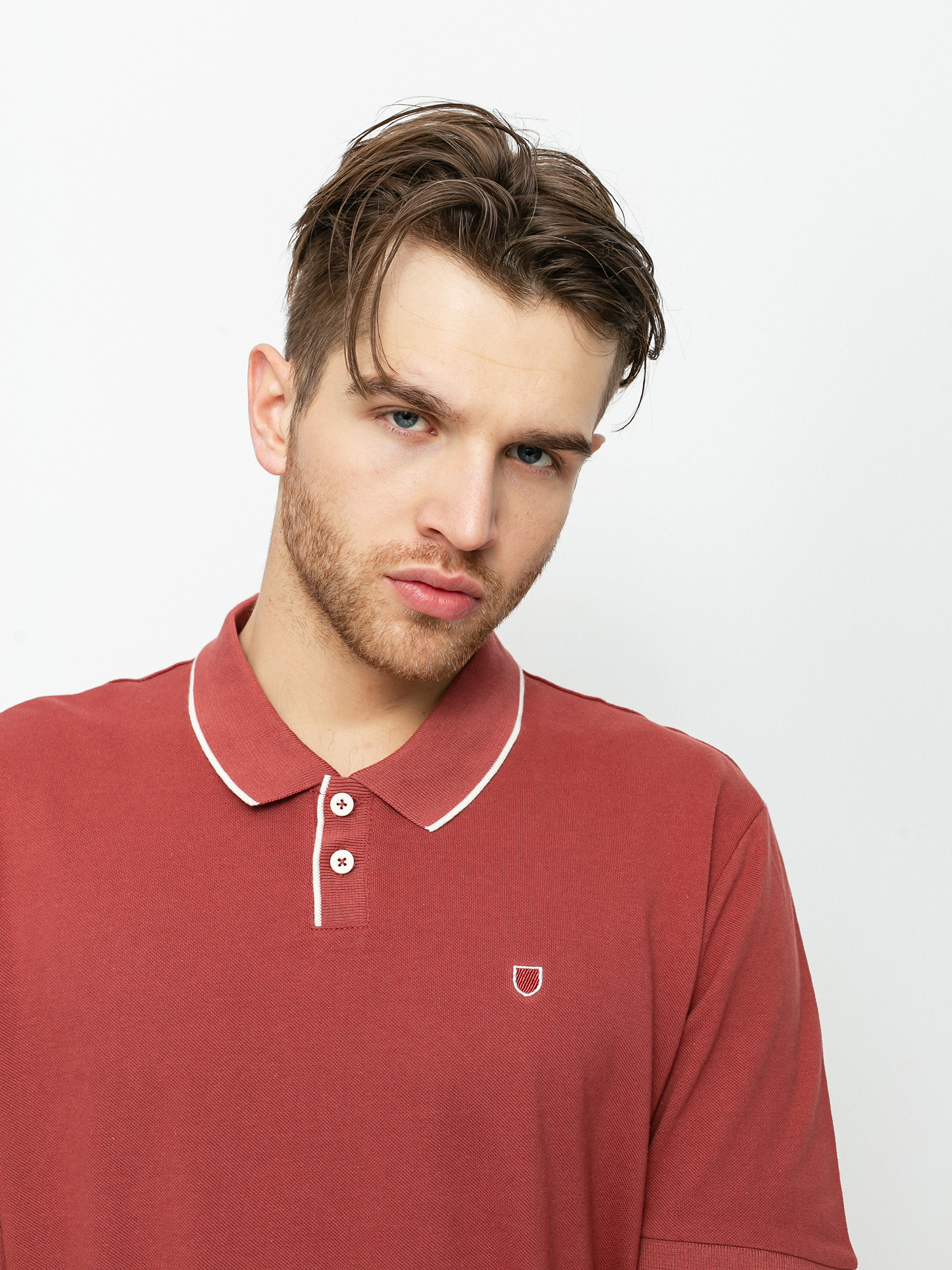 Tričko Brixton Polo Proper Polo Knit (cowhide pique)