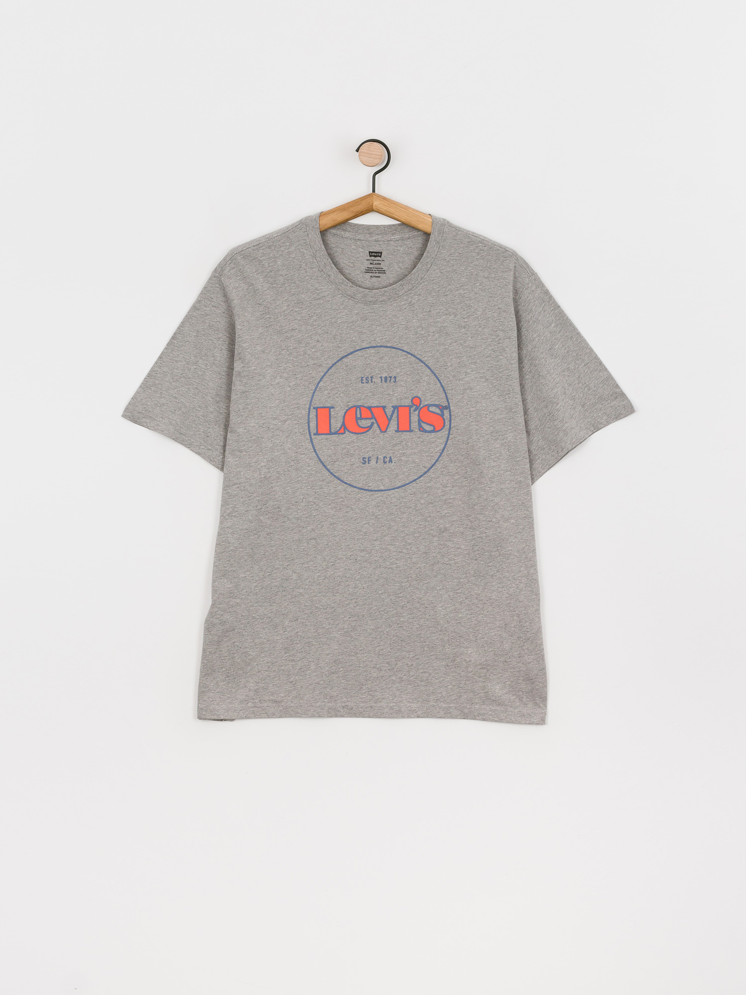 Tričko Levi's® Relaxed Fit (mv logo midtone heather)