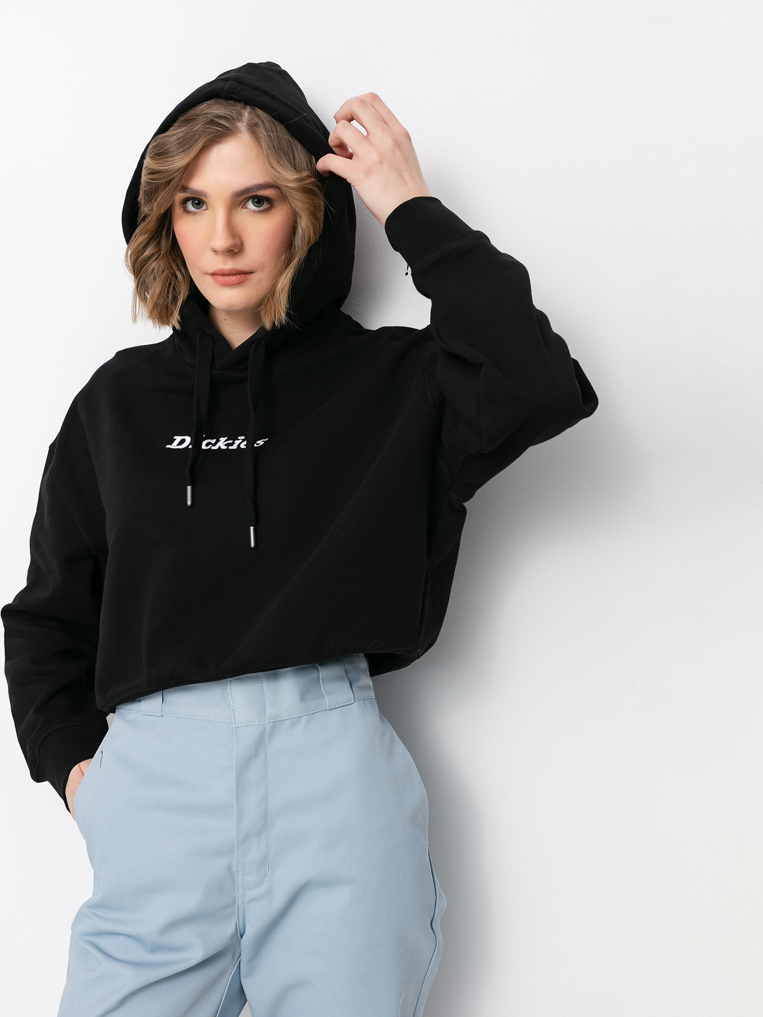 Mikina s kapucí Dickies Loretto Boxy HD Wmn (black)