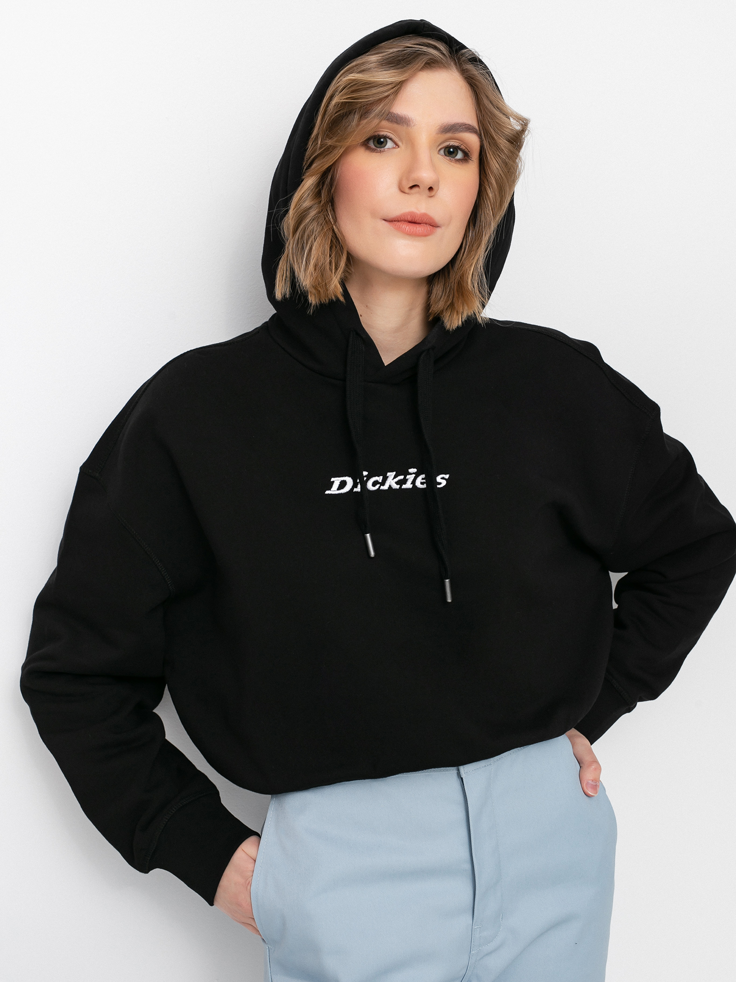 Mikina s kapucí Dickies Loretto Boxy HD Wmn (black)