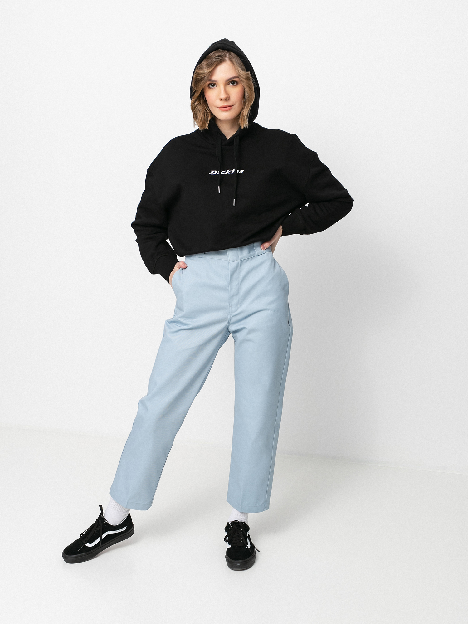 Mikina s kapucí Dickies Loretto Boxy HD Wmn (black)