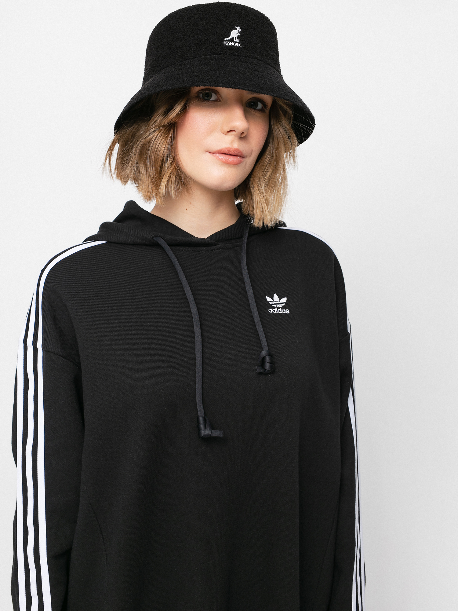 Šaty  adidas Originals Hoodie Dress Wmn (black)