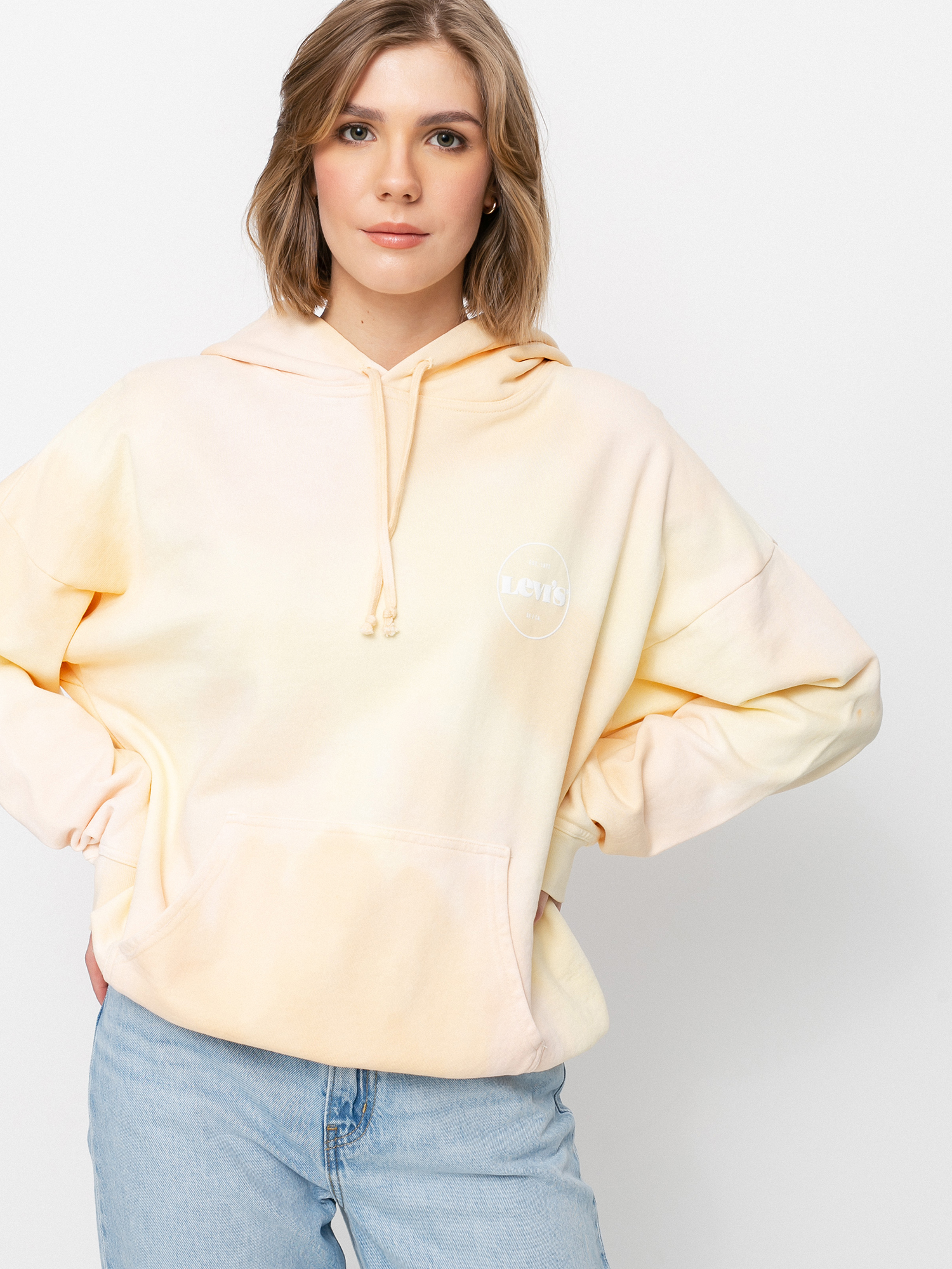 Mikina s kapucí Levi's® Graphic Rider HD Wmn (pfd swirl dye opt tight loops)