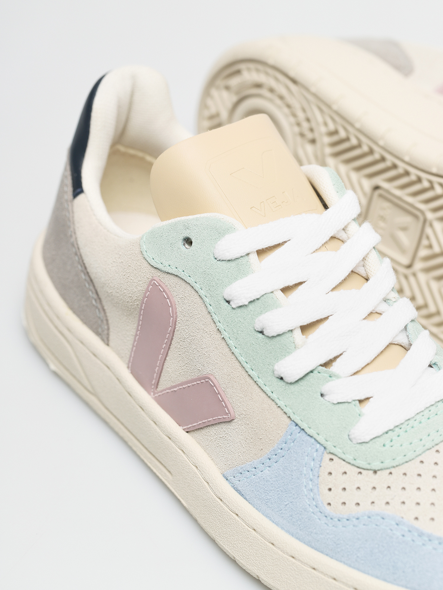 Boty Veja V-10 Wmn (suede multico natural babe)