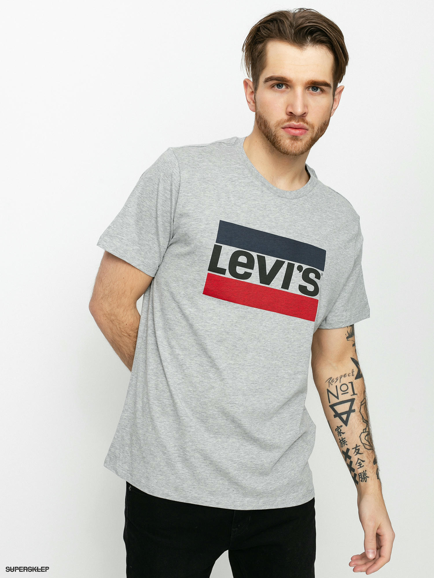 grey levis t shirt mens