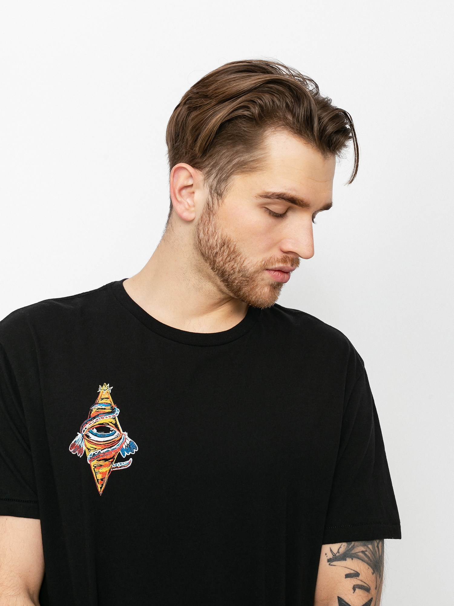 Tričko Brixton Bb Bohemian Tlrt (black)