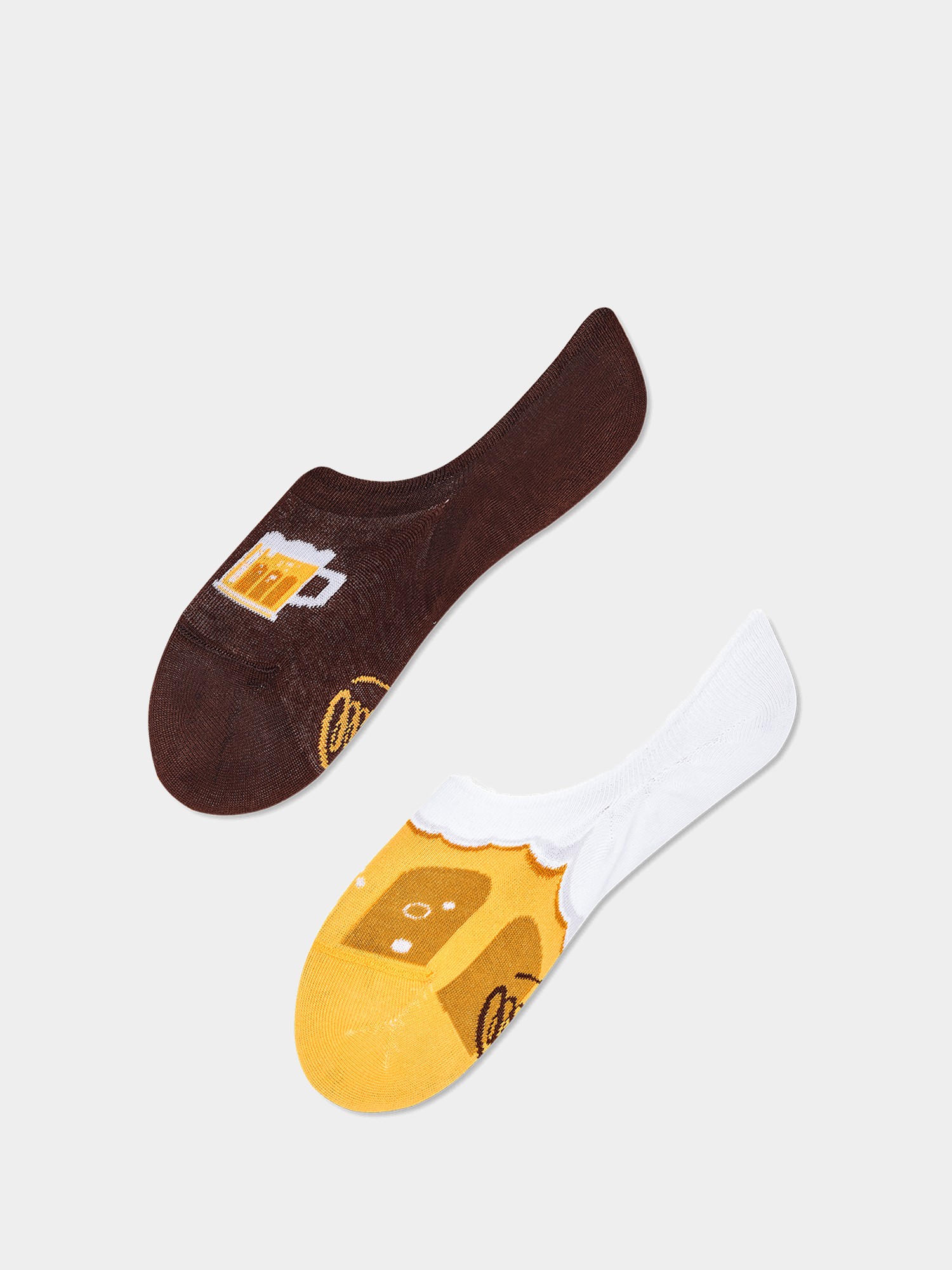 Ponožky Many Mornings Craft Beer Noshow (brown/gold)