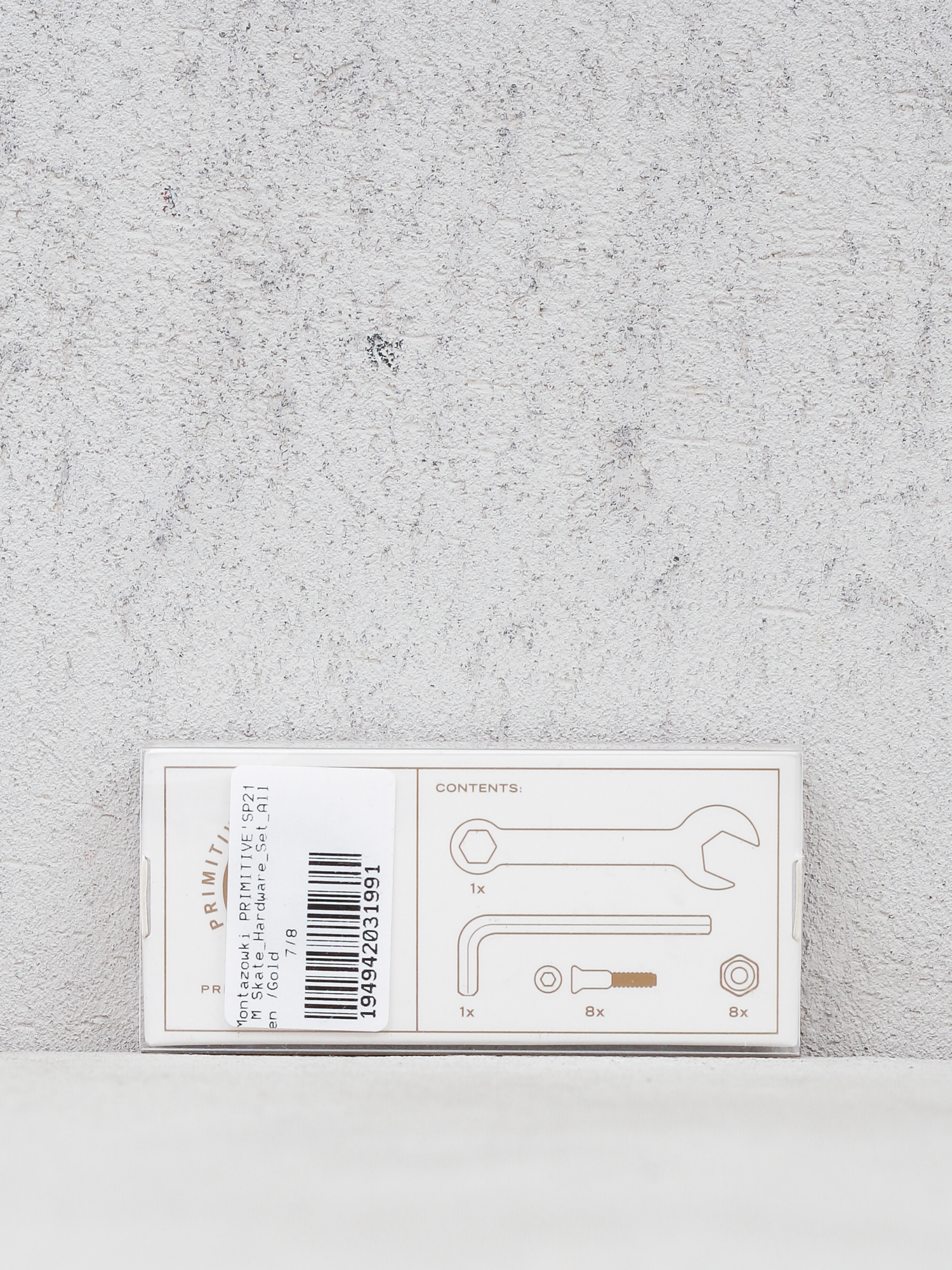 Šroubky Primitive Skate Hardware Set Allen (gold)