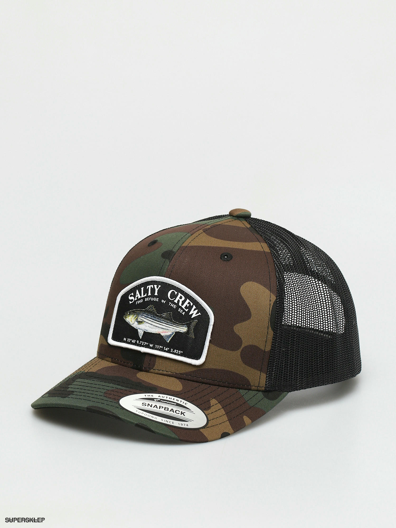 Kšiltovka Salty Crew Striper Retro Trucker ZD (camo)