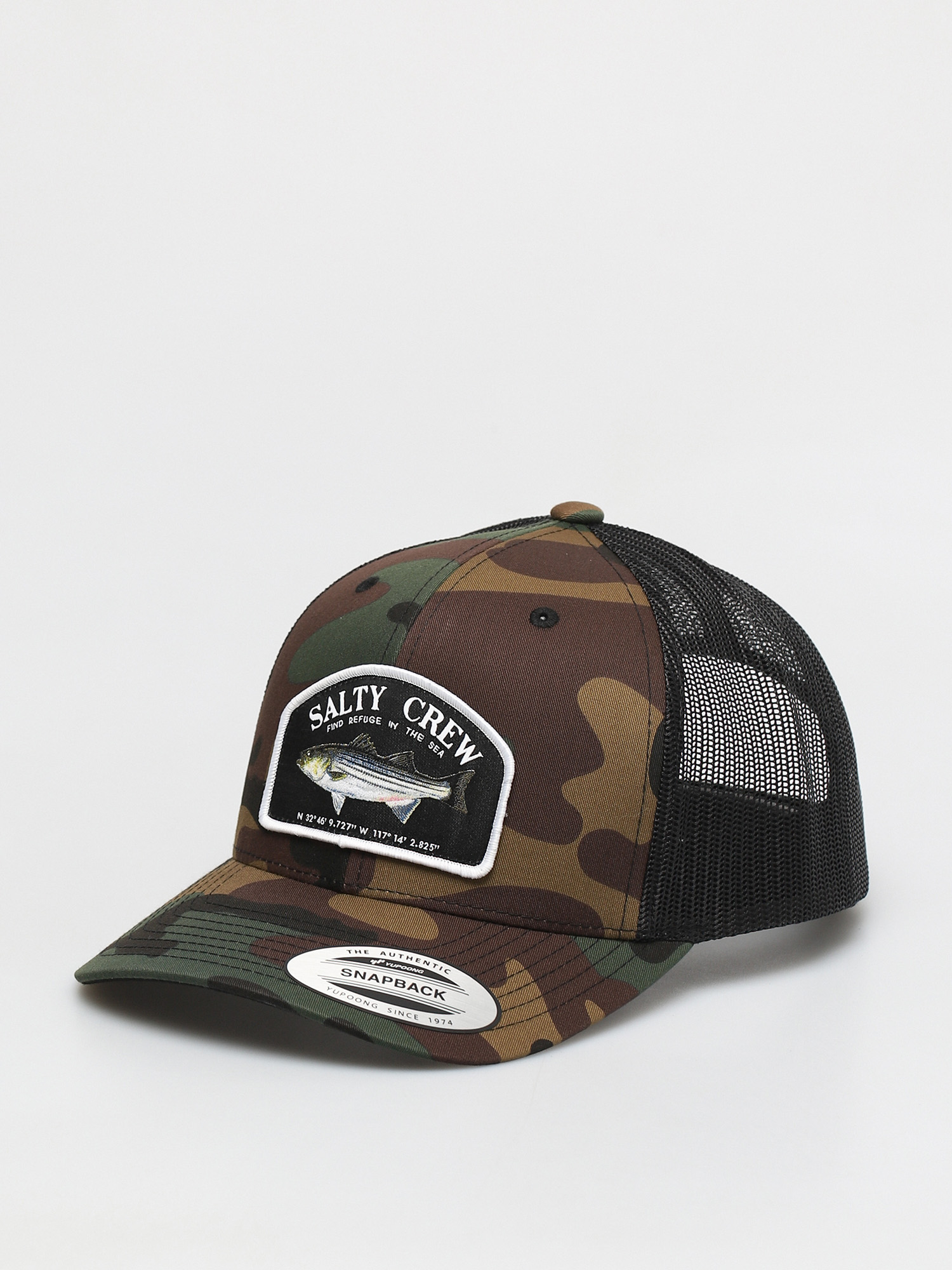 Kšiltovka  Salty Crew Striper Retro Trucker ZD (camo)