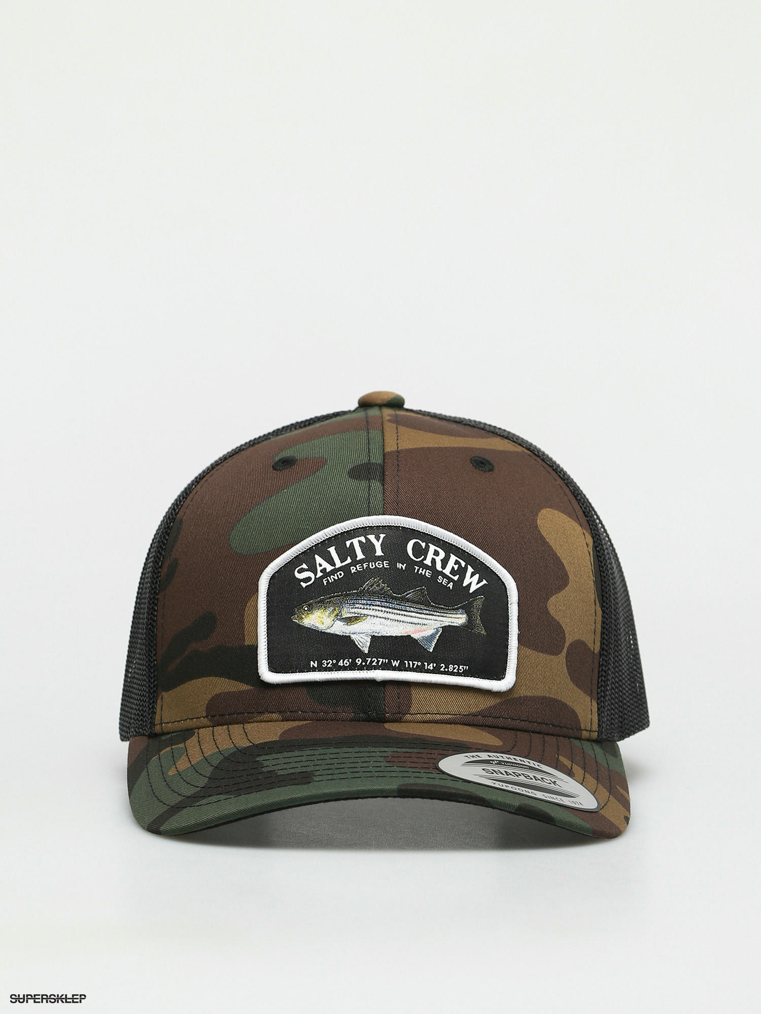 Kšiltovka Salty Crew Striper Retro Trucker ZD (camo)