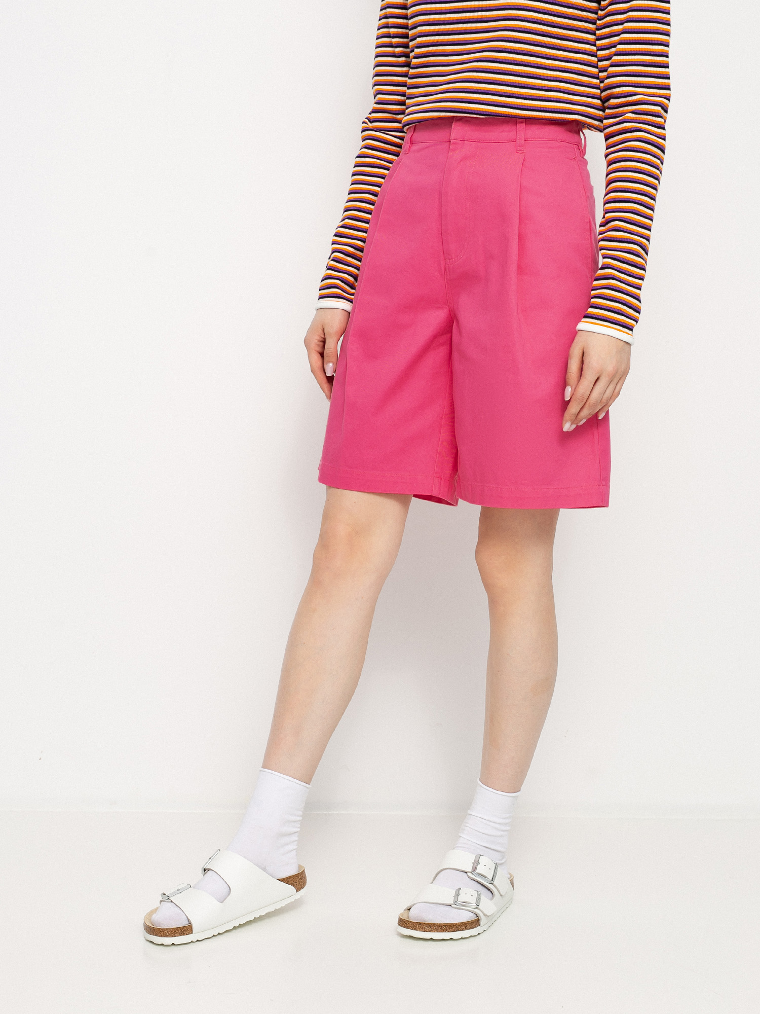 Kraťasy Stussy Lee Baggy Wmn (hot pink)