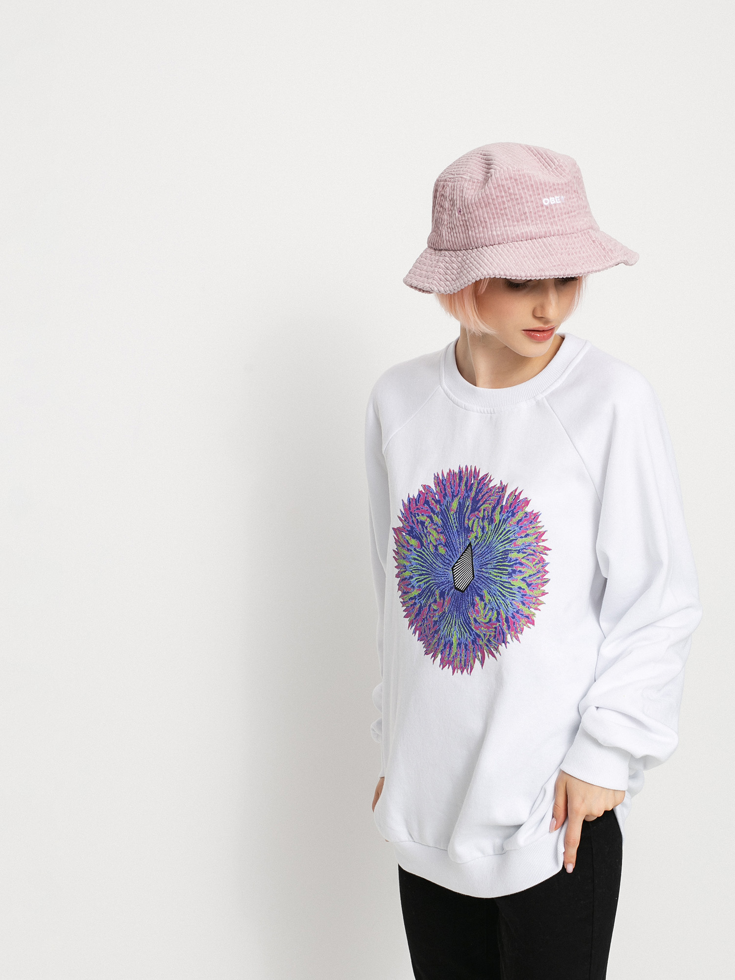 Mikina Volcom Coral Morph Wmn (white)