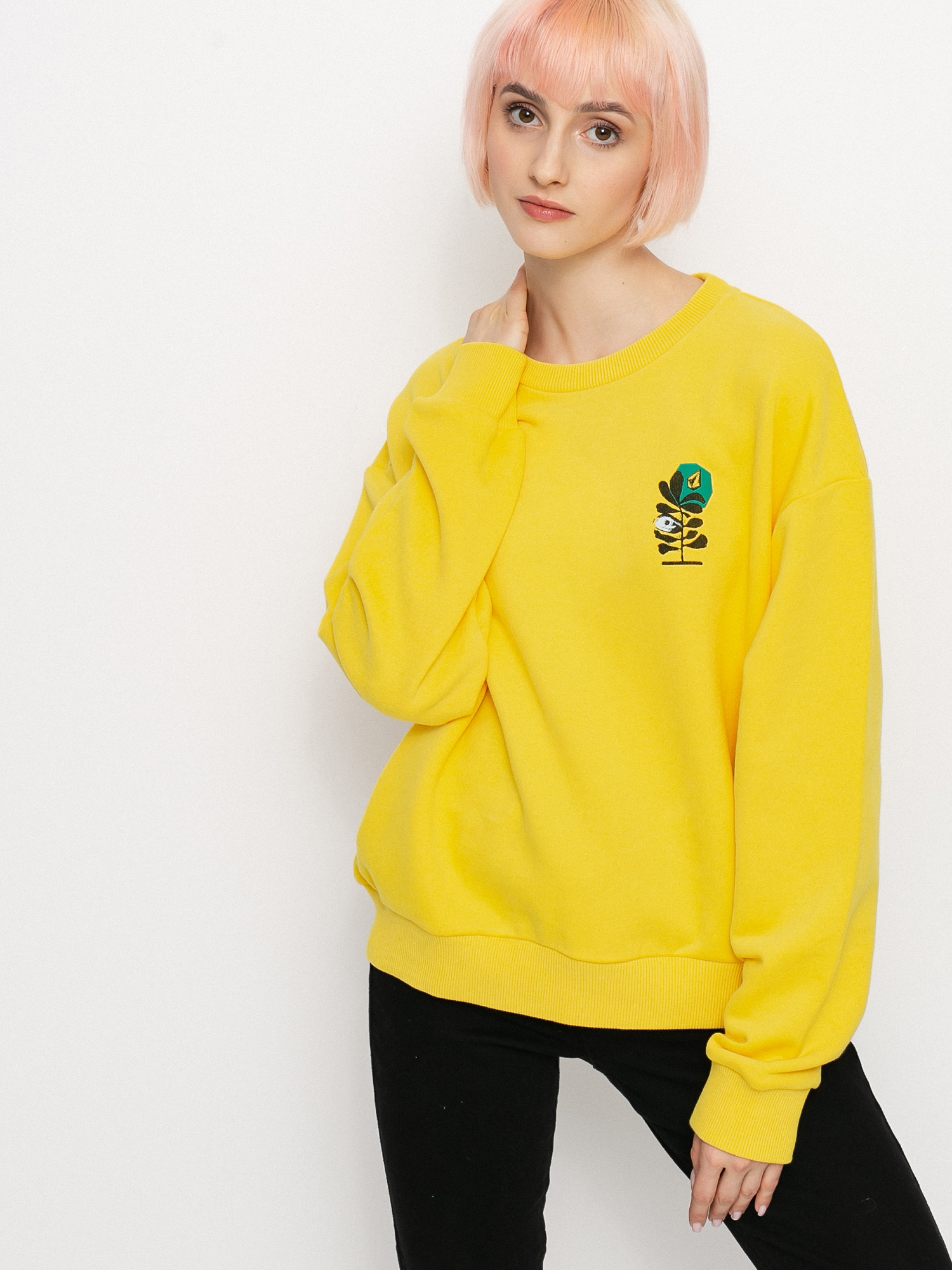 Mikina Volcom Volcheck Wmn (acid lemon)