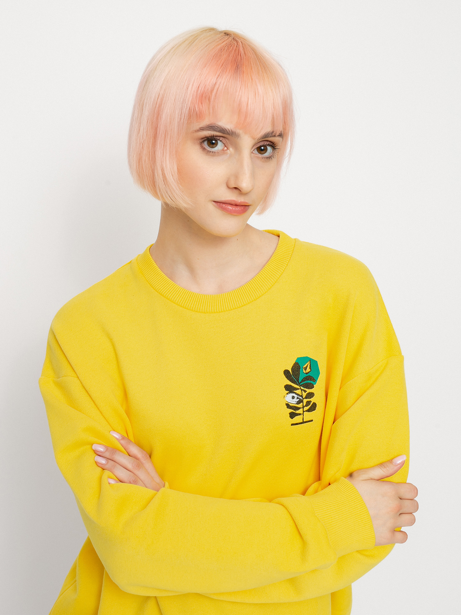 Mikina Volcom Volcheck Wmn (acid lemon)