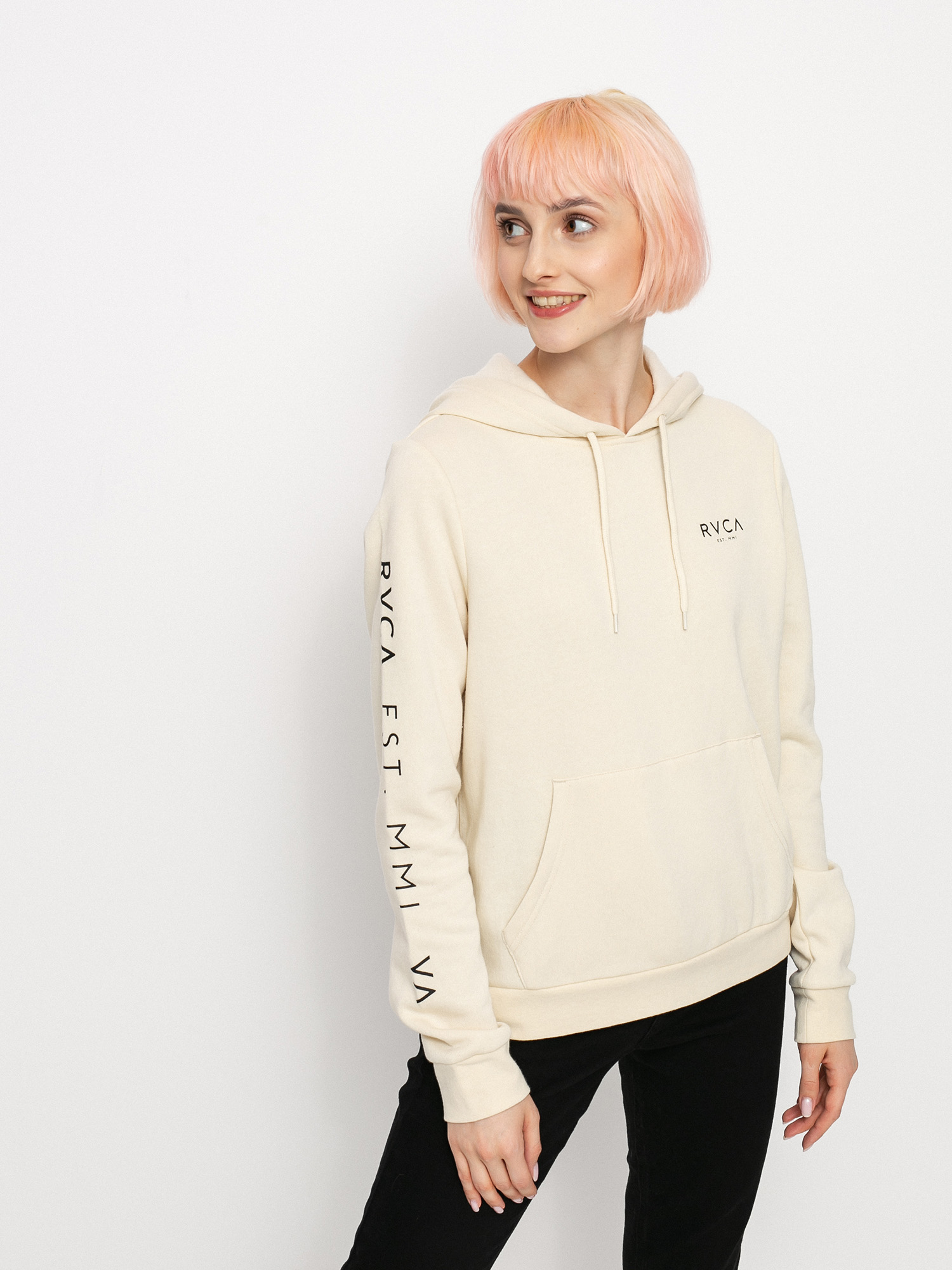 Mikina s kapucí RVCA Classic HD Wmn (birch)