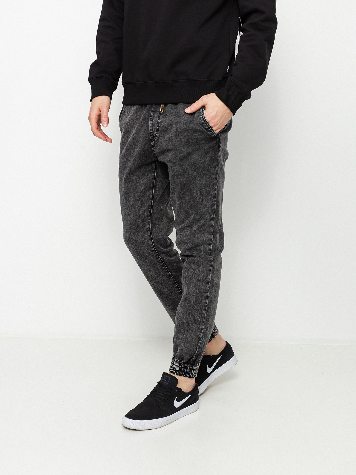 Kalhoty Volcom Denim Jogger (black)