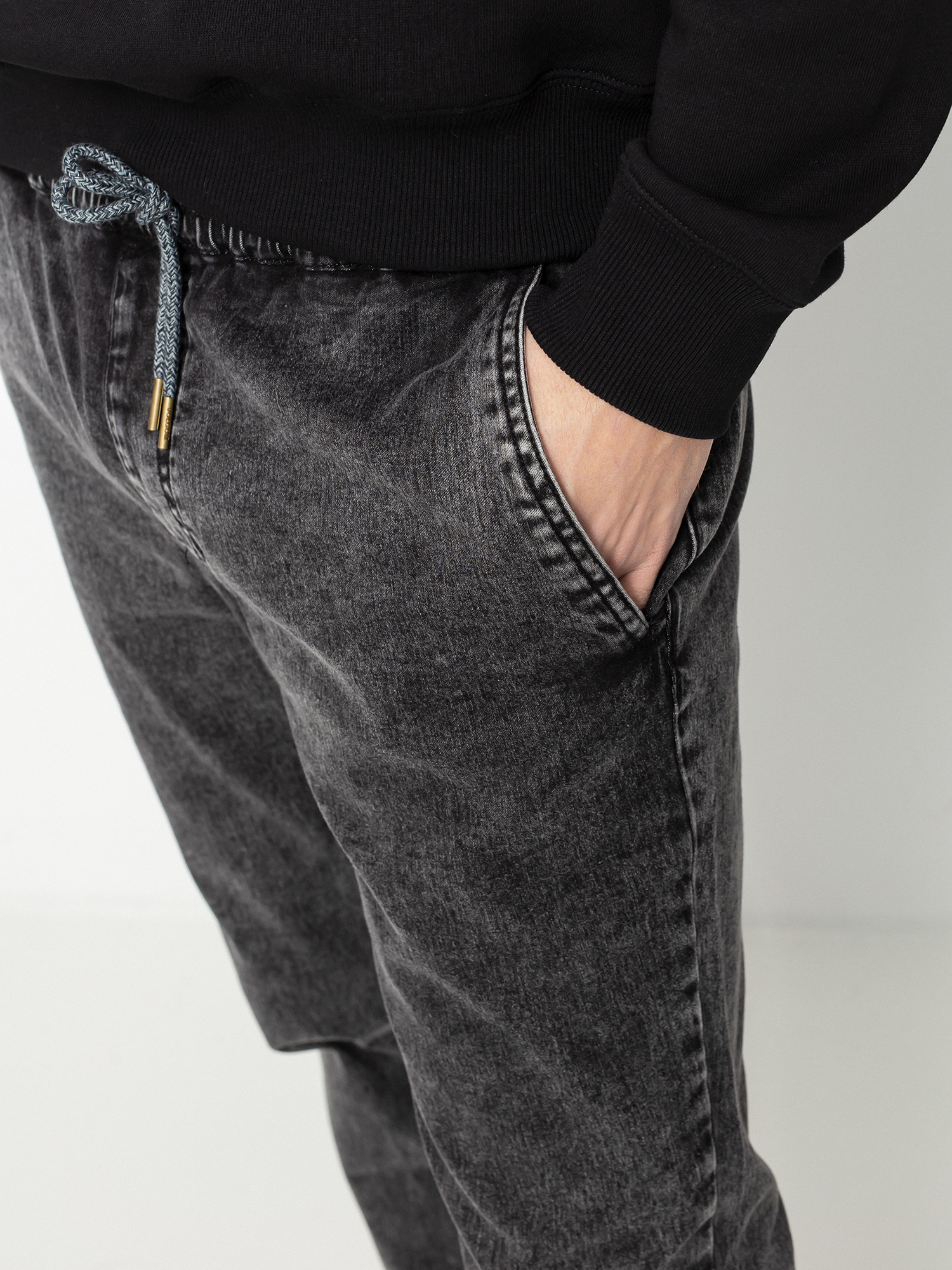 Kalhoty Volcom Denim Jogger (black)