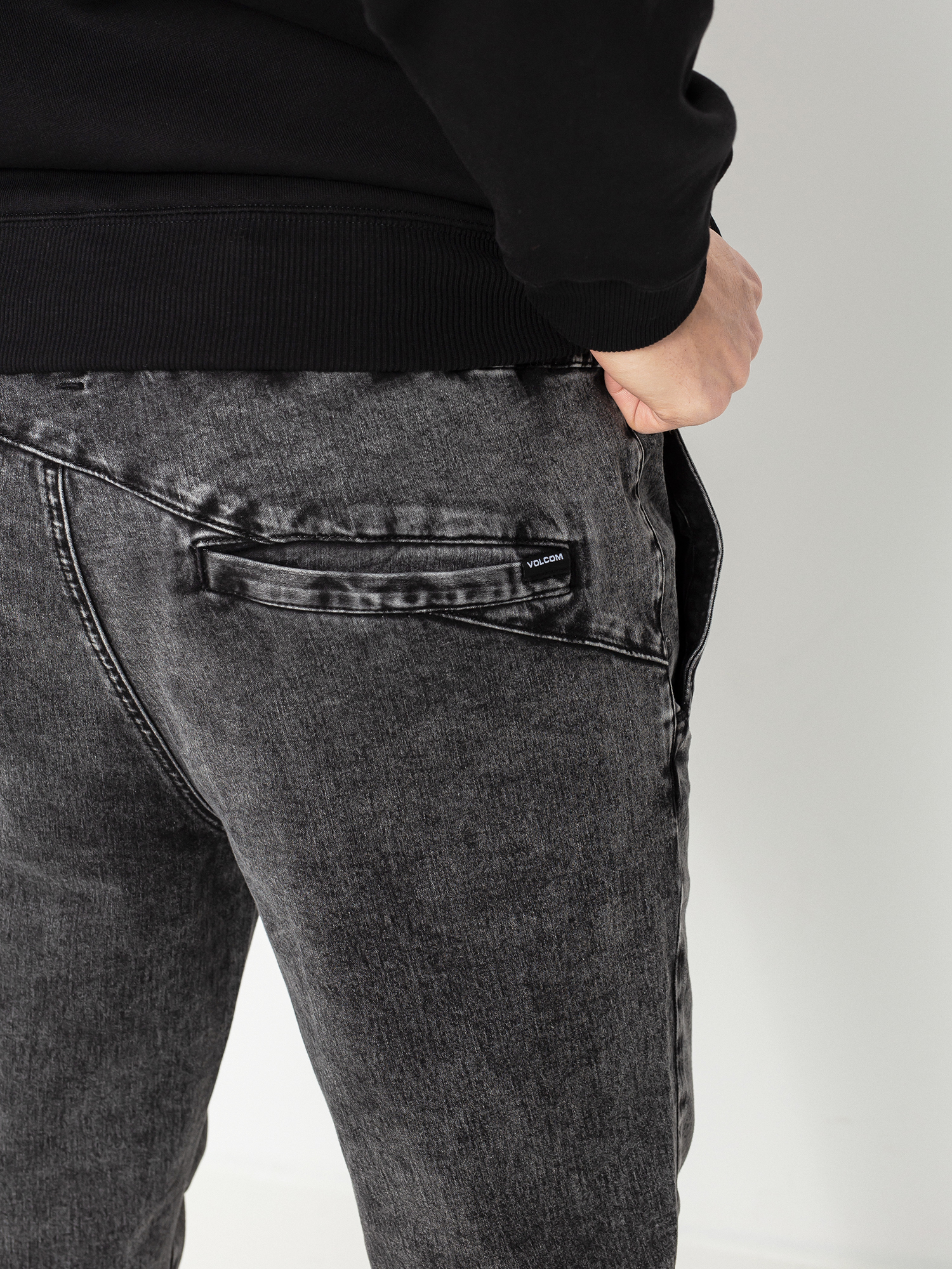 Kalhoty Volcom Denim Jogger (black)