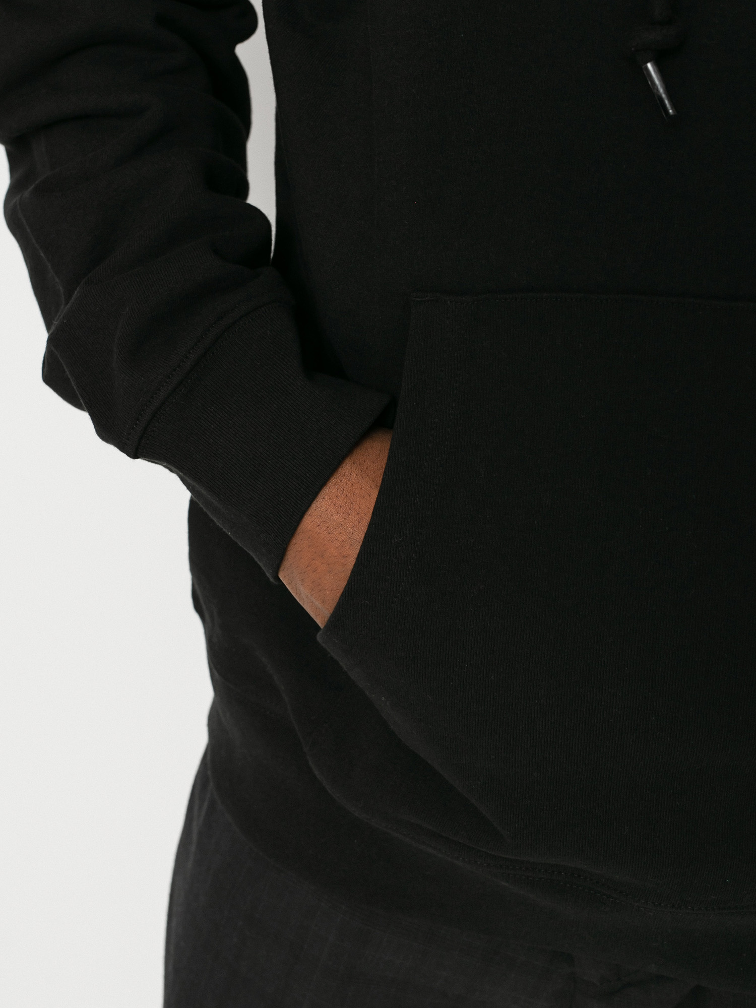 Mikina s kapucí OBEY Logo HD (black)