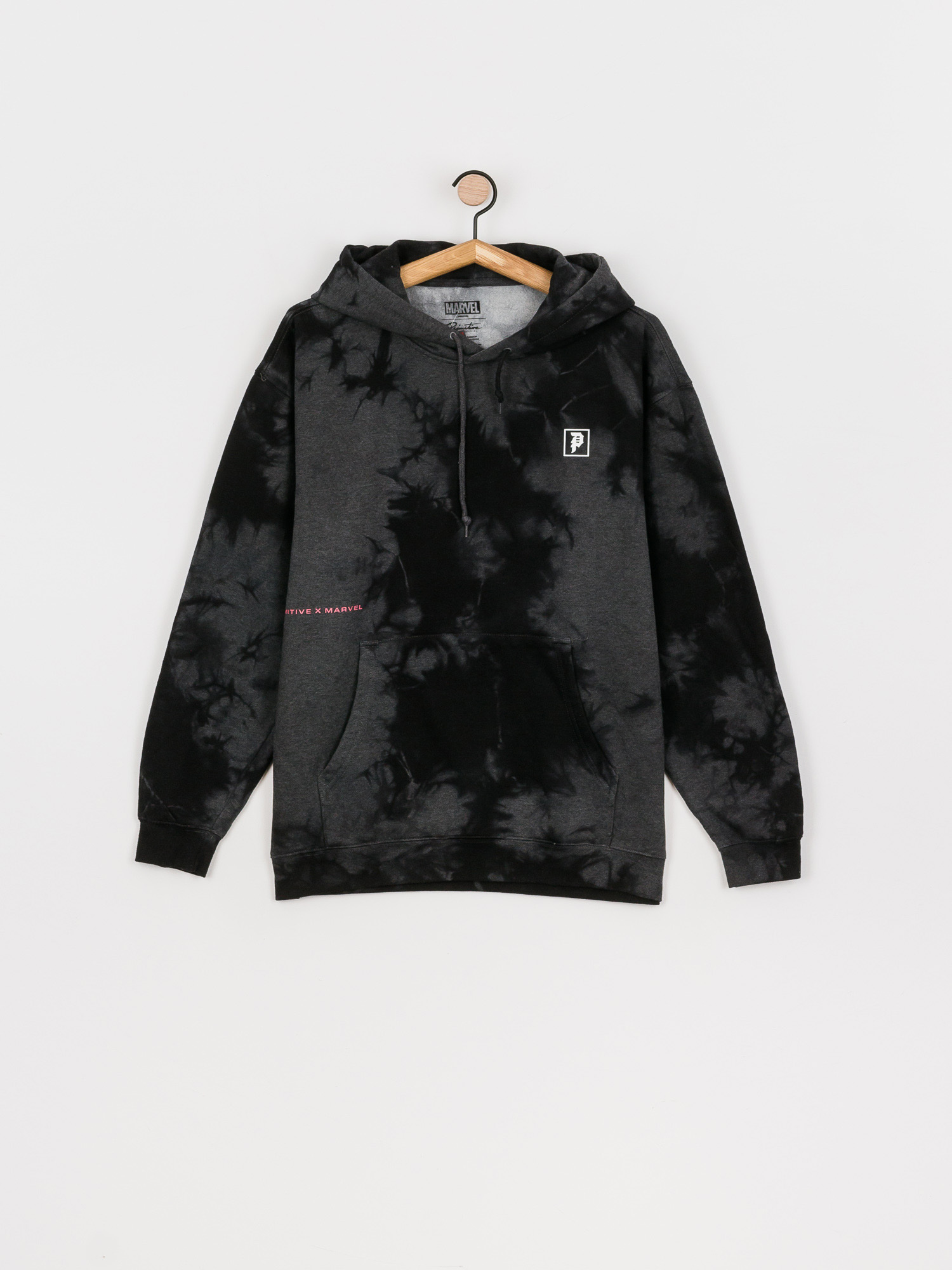 Mikina s kapucí Primitive Venom Washed HD (black)