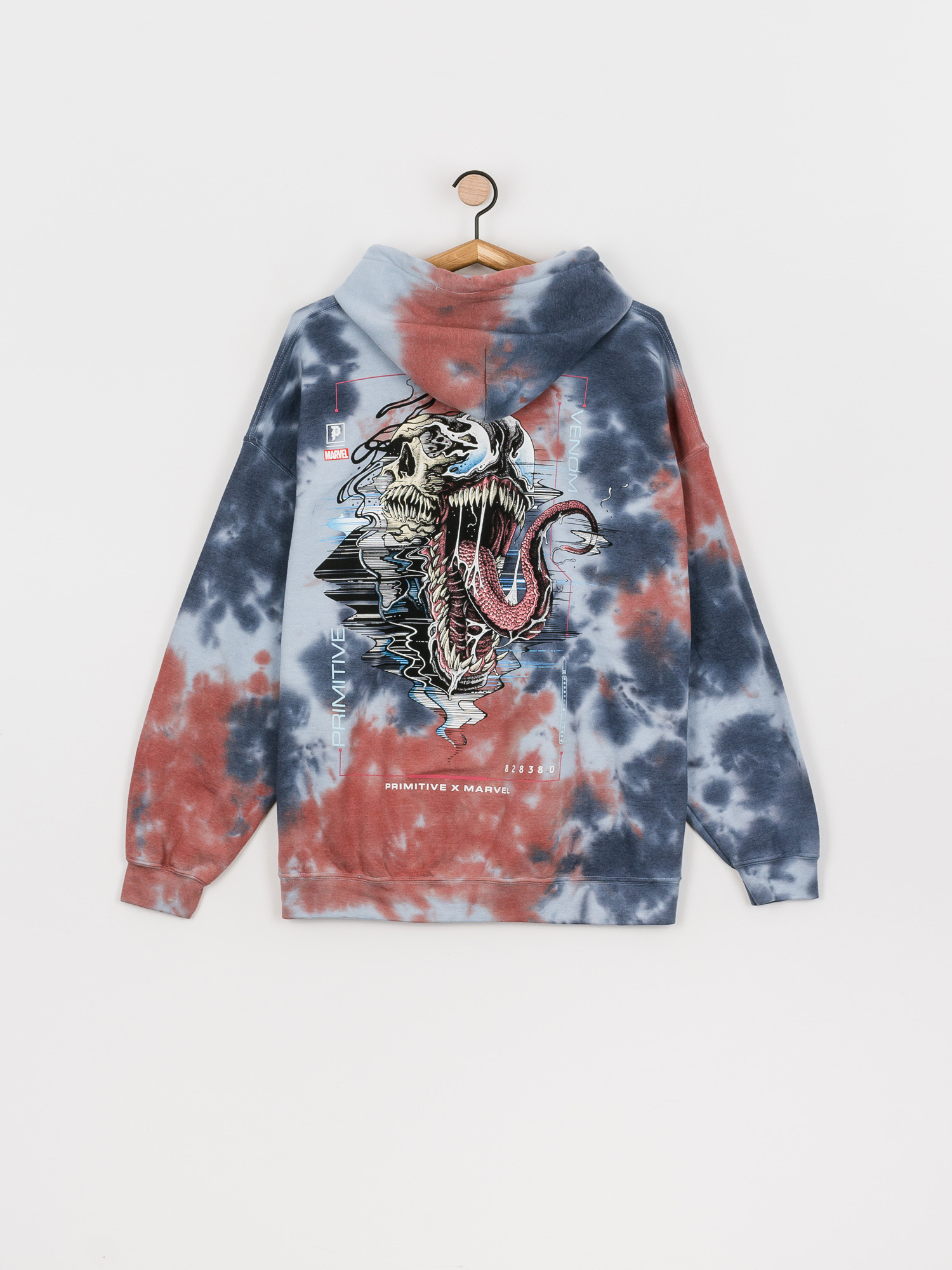 Mikina s kapucí Primitive Venom Washed HD (blue)