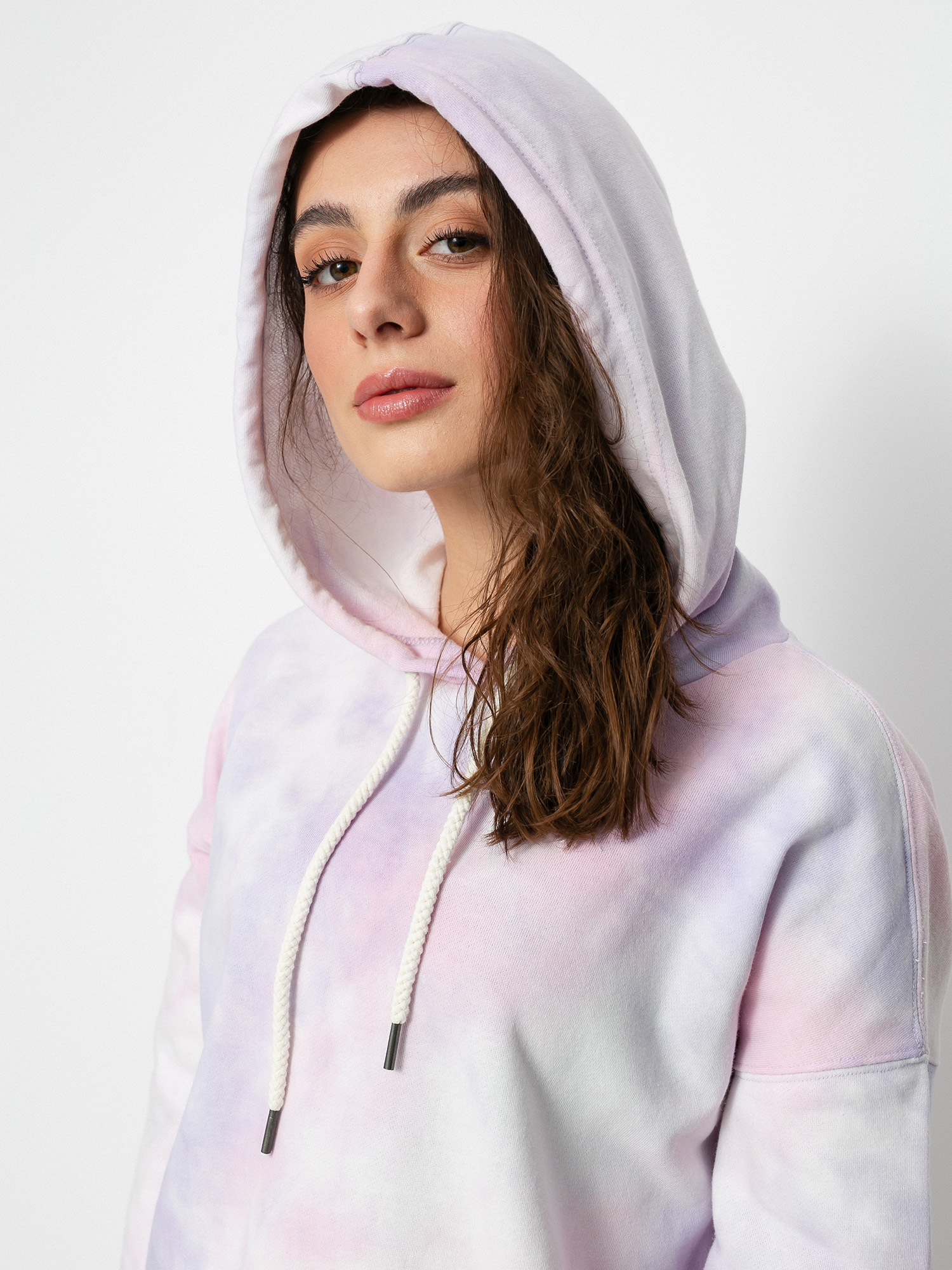 Mikina s kapucí Roxy Ocean Goer HD Wmn (orchid petal no flowers fly t)