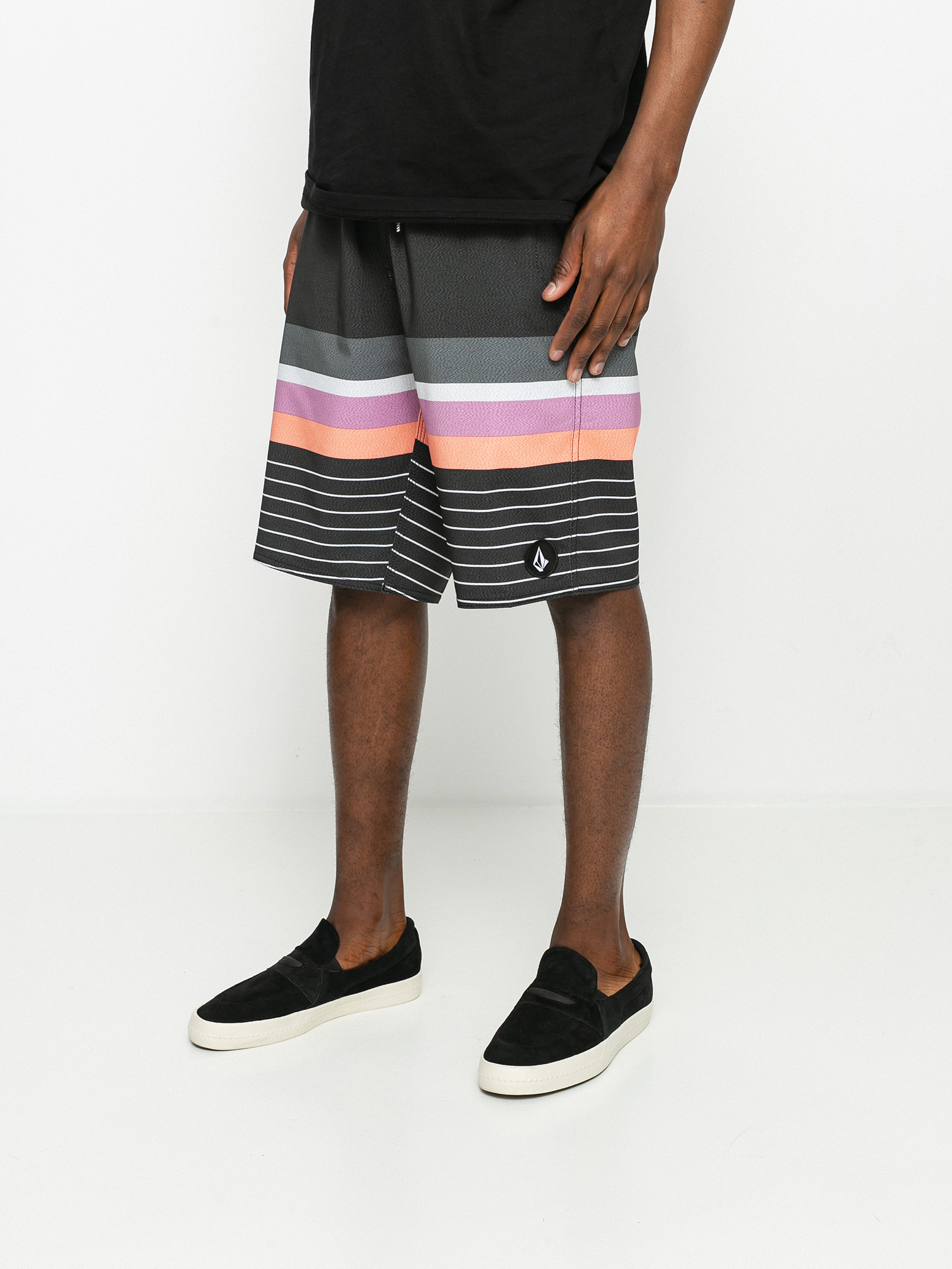 Plážové kraťasy Volcom Quarta Static 20 (black)