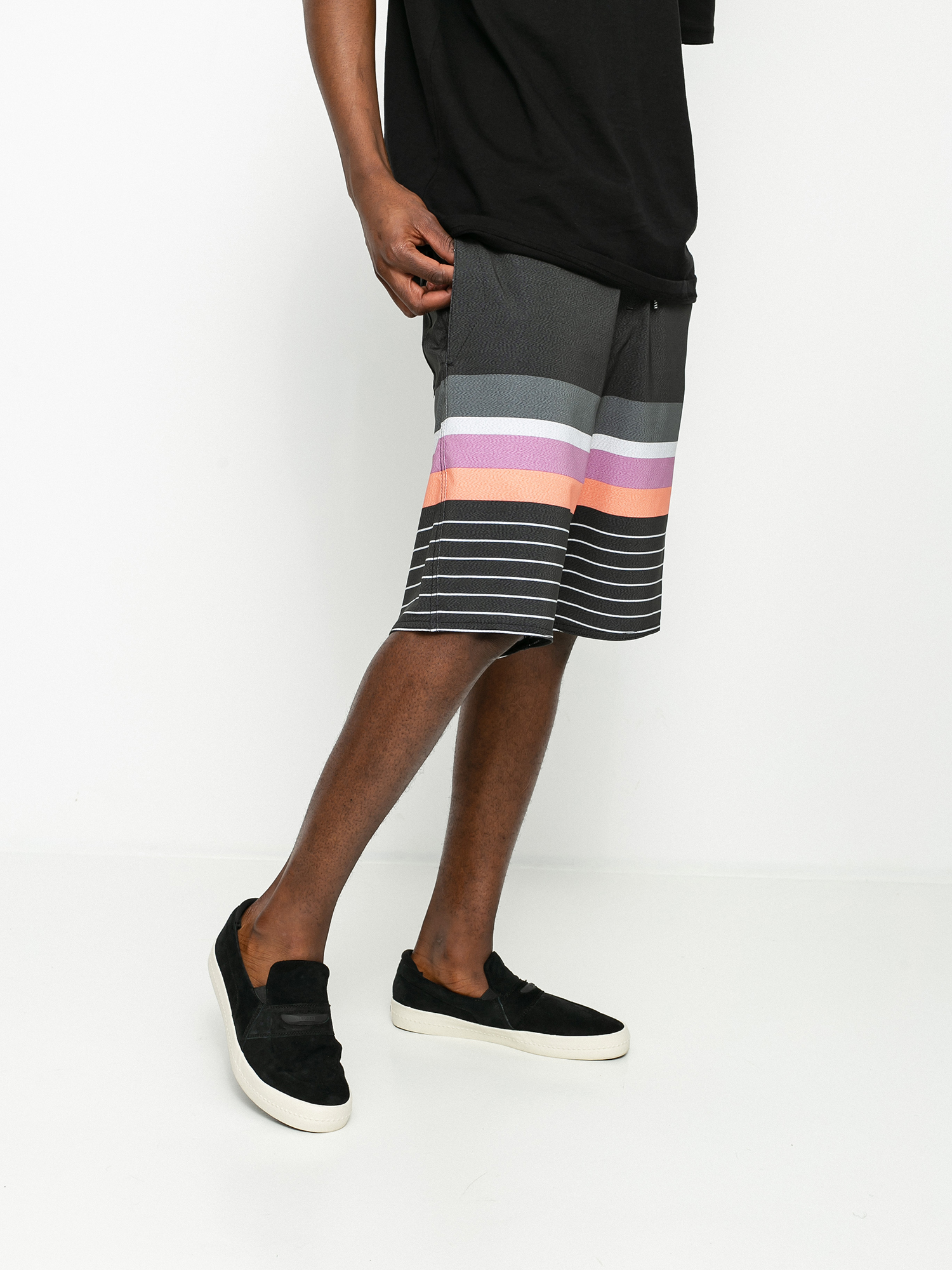 Plážové kraťasy Volcom Quarta Static 20 (black)