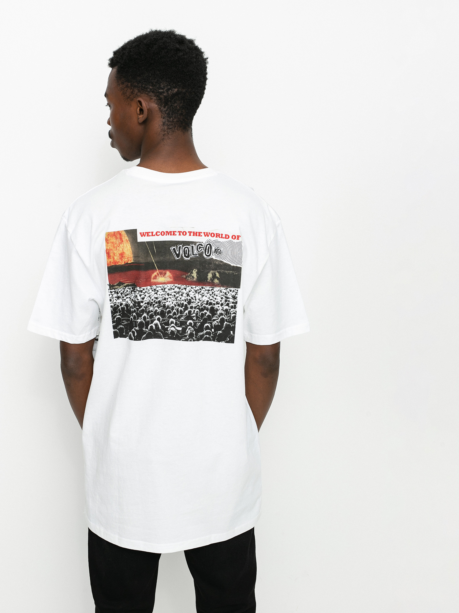 Tričko Volcom Worlds Collide (white)