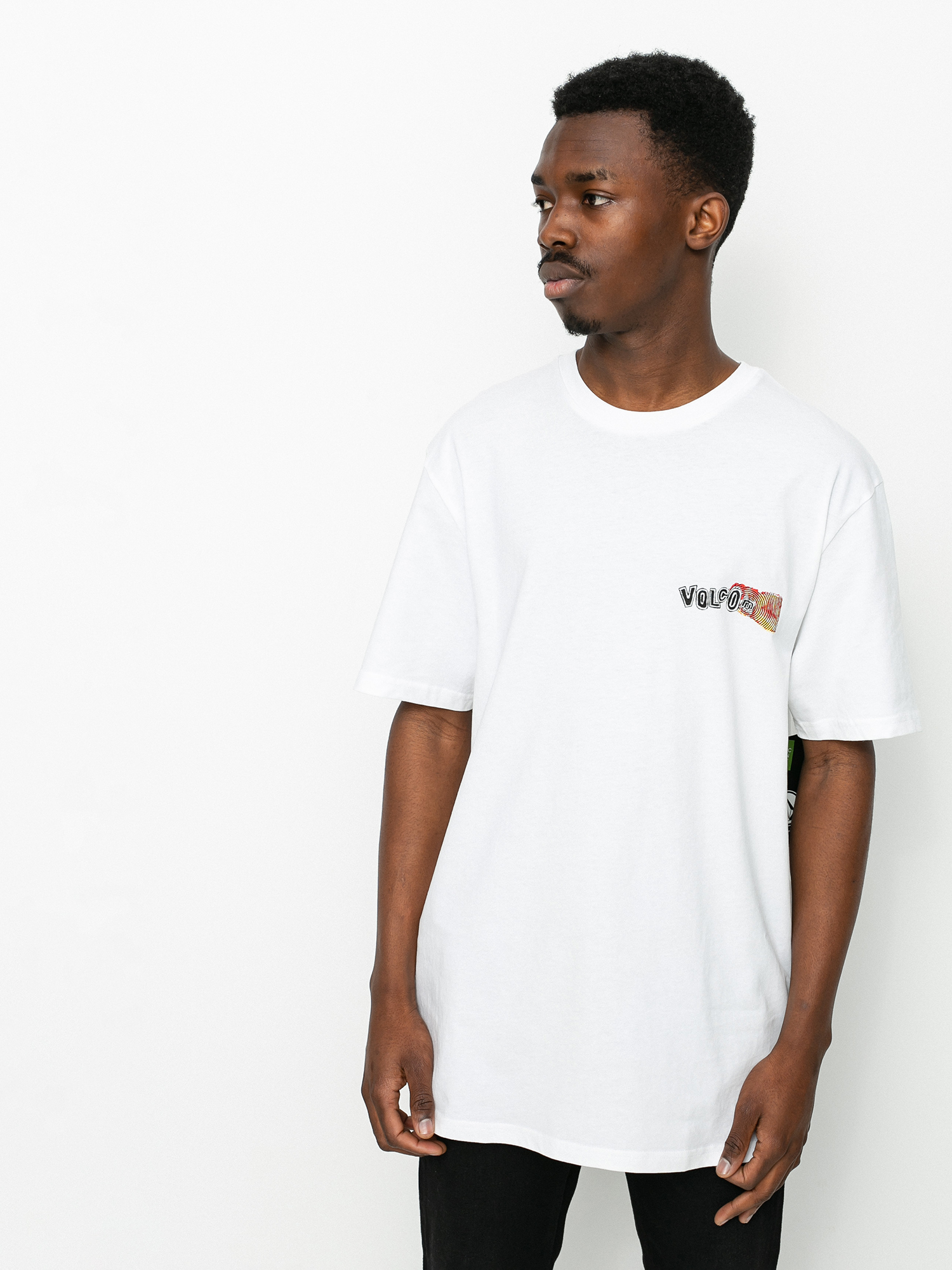 Tričko Volcom Worlds Collide (white)