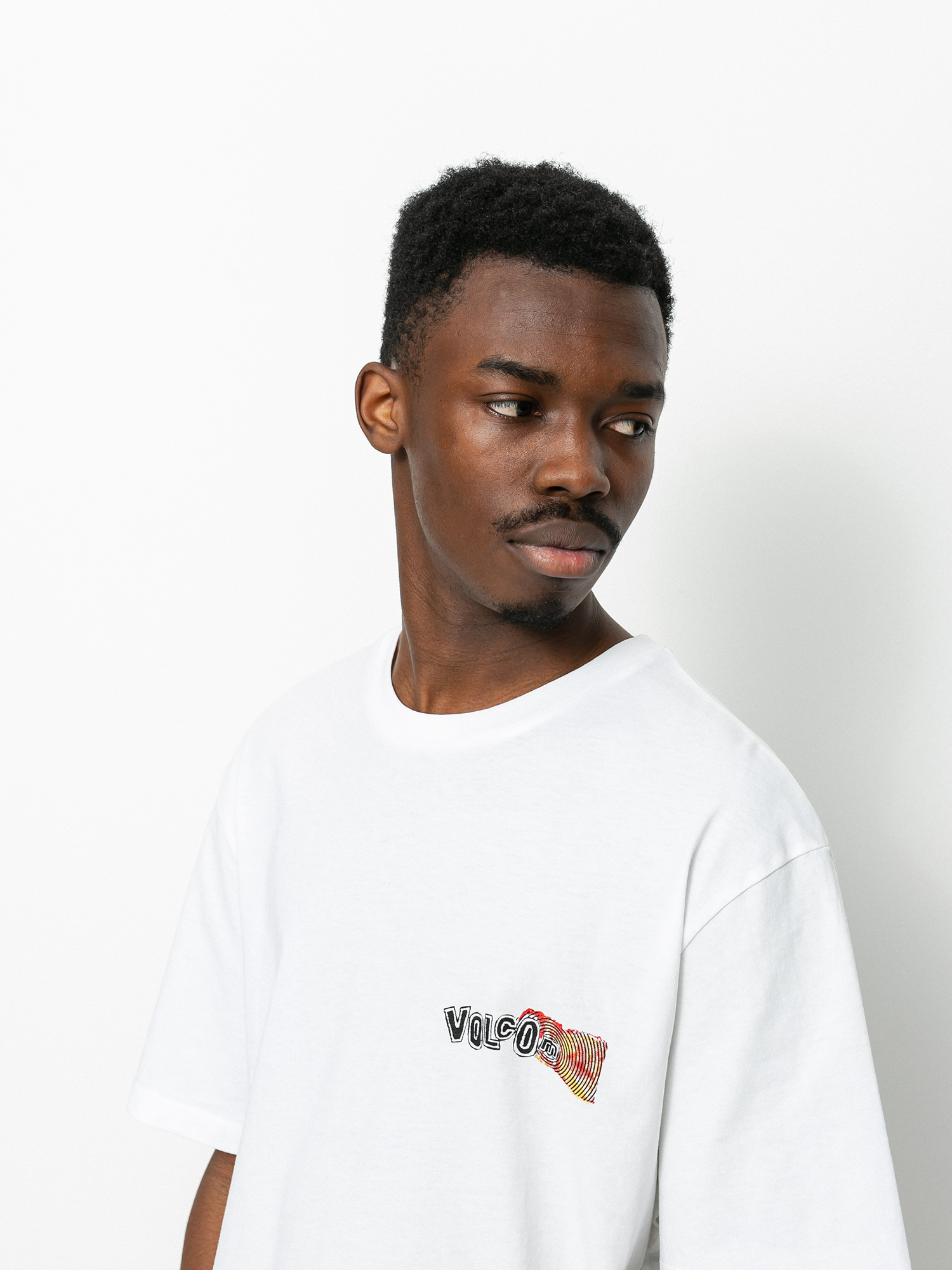 Tričko Volcom Worlds Collide (white)