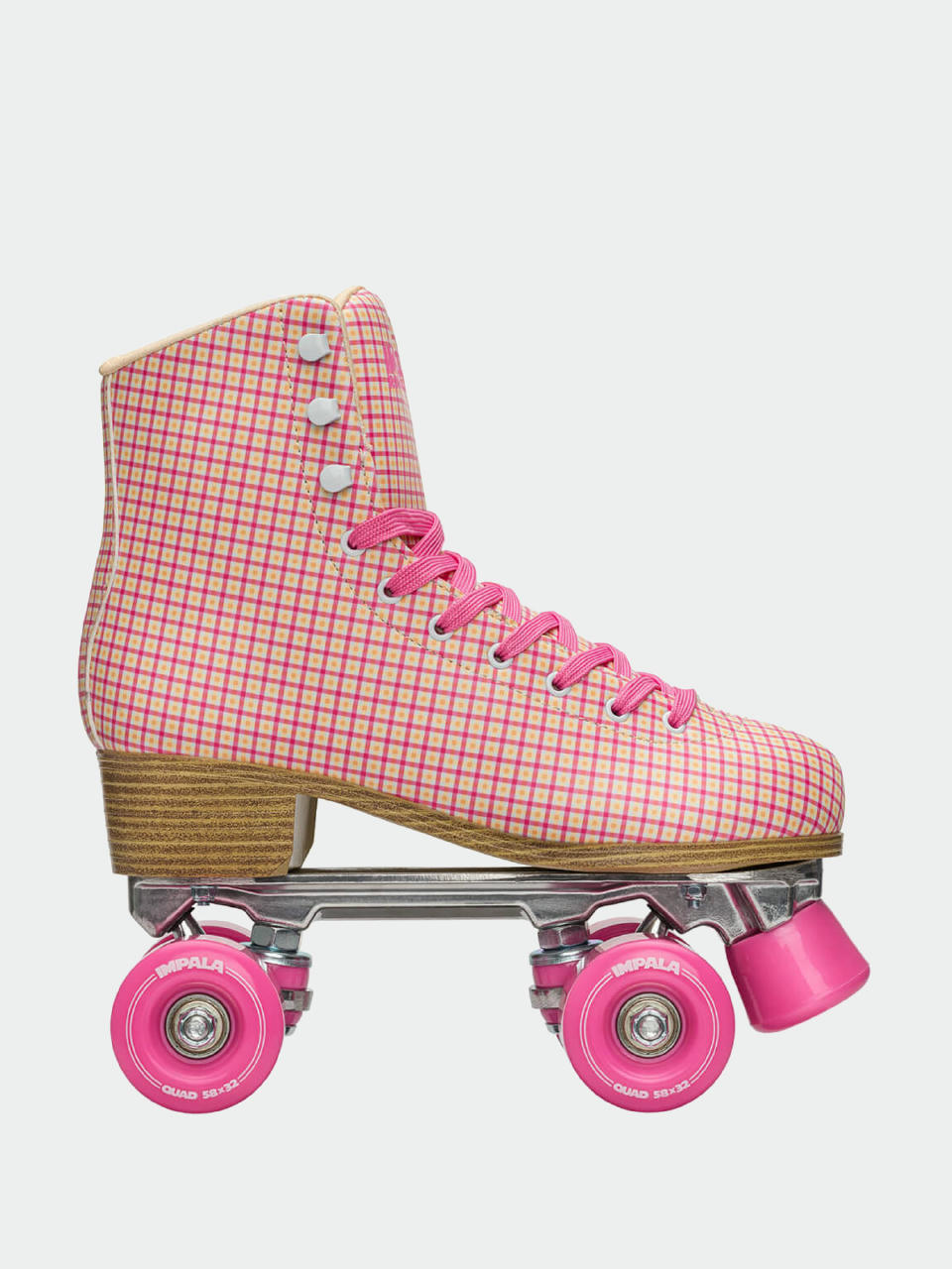 Kolečkové brusle Impala Quad Skate Wmn (pink tartan)