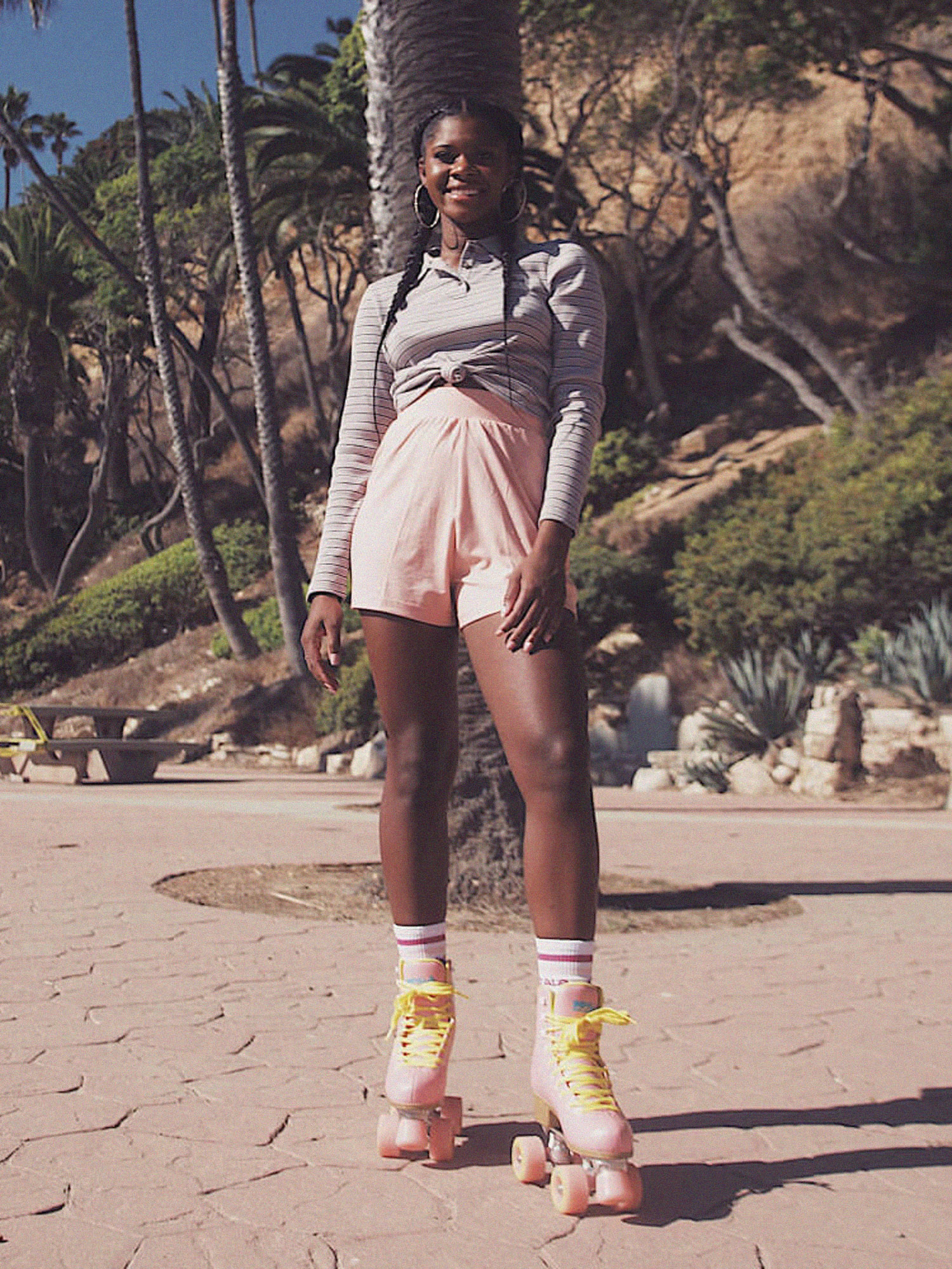 Kolečkové brusle Impala Quad Skate Wmn (pink/yellow)