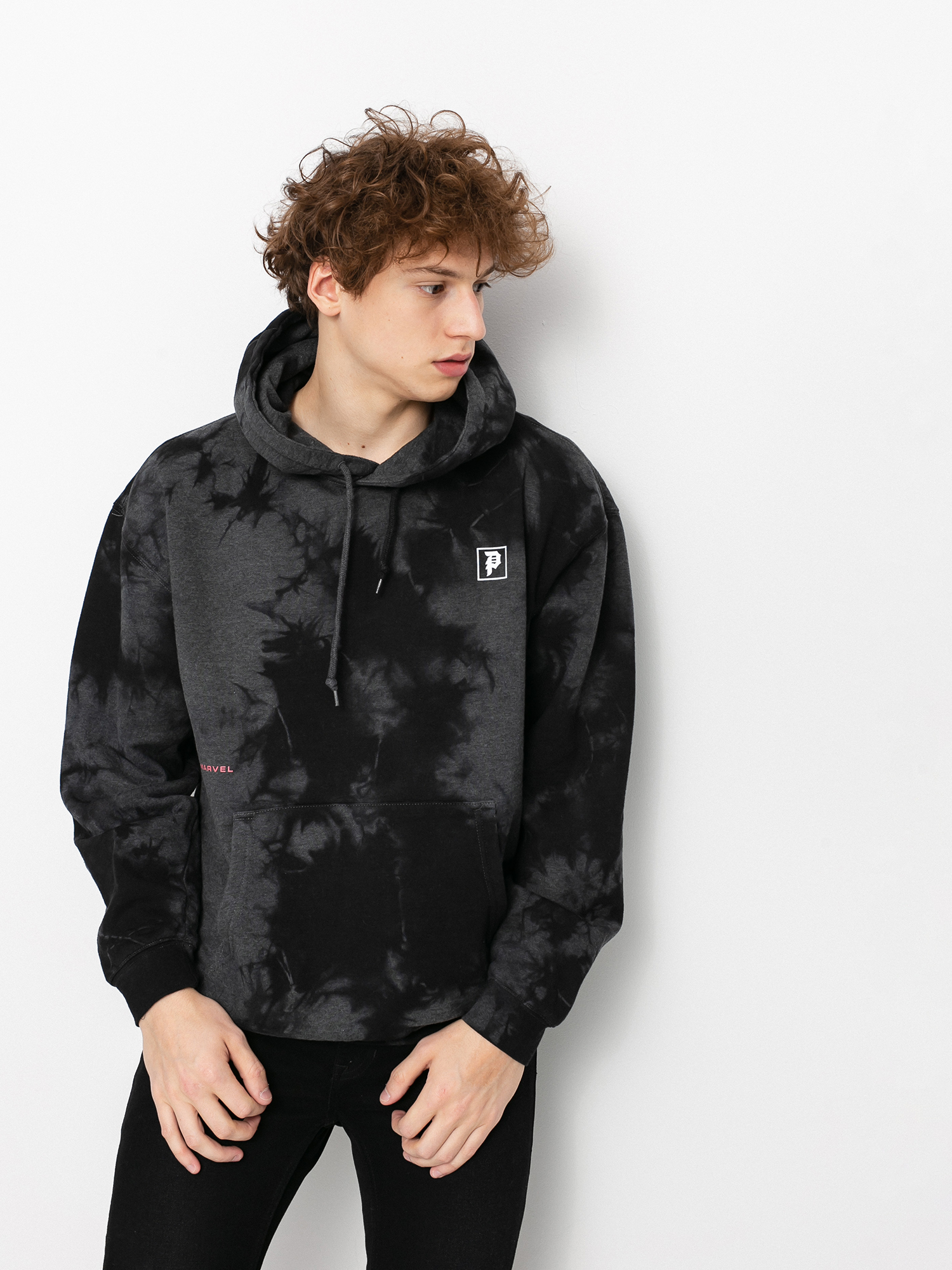 Mikina s kapucí Primitive Venom Washed HD (black)