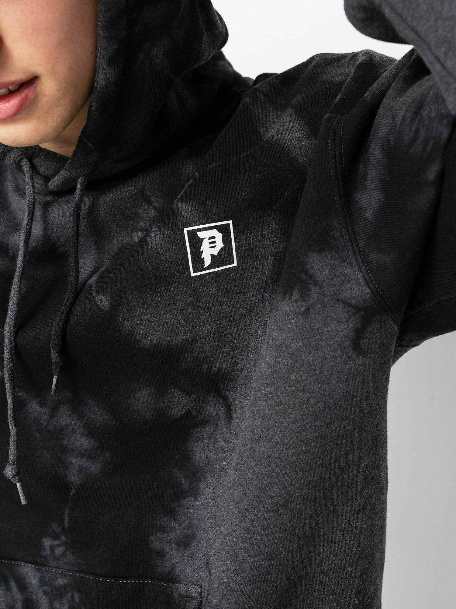 Mikina s kapucí Primitive Venom Washed HD (black)