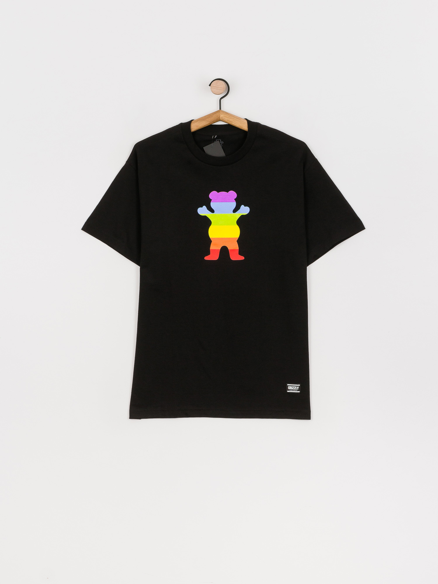 Tričko Grizzly Griptape Pride Bear (black)