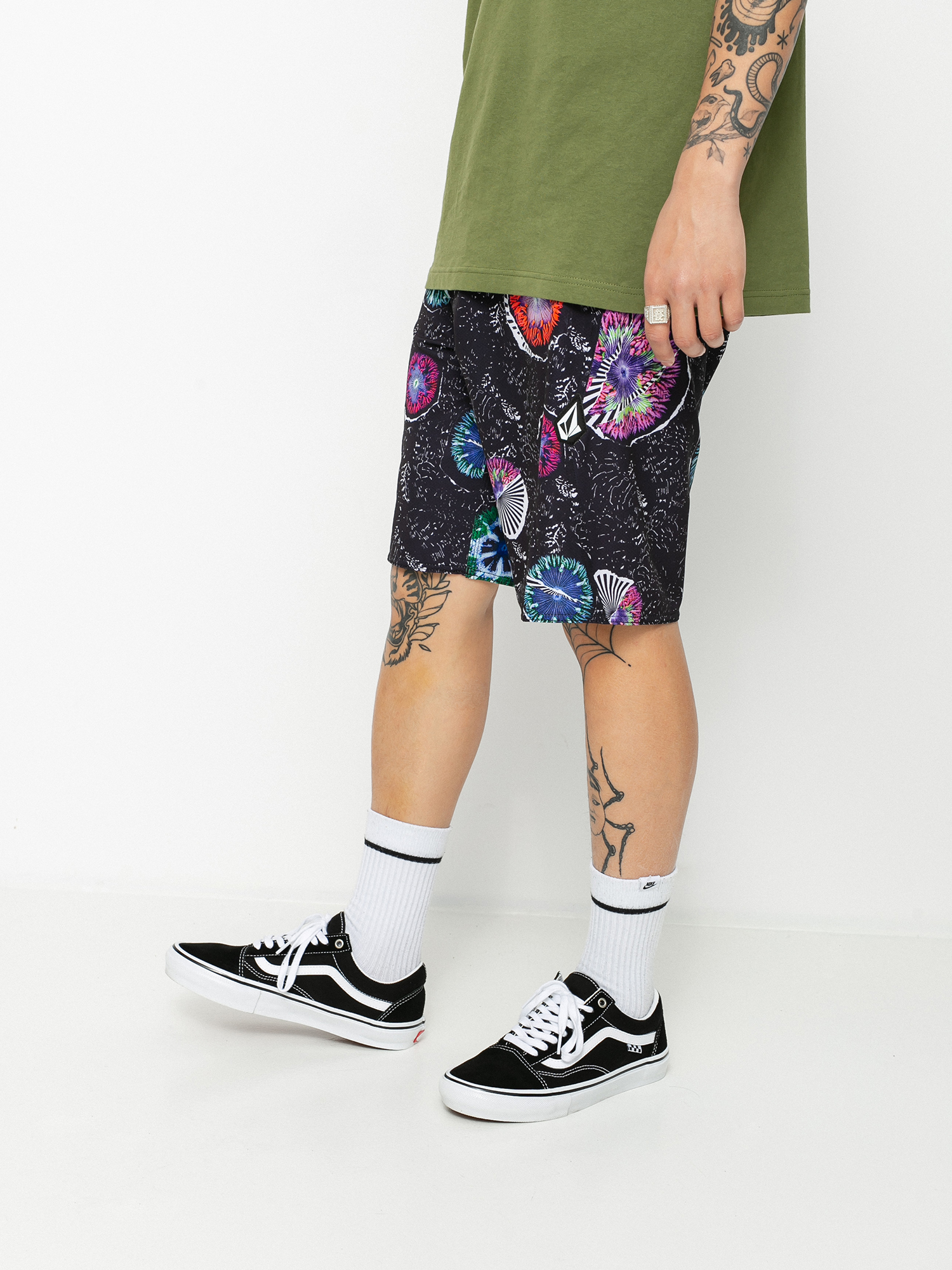 Plážové kraťasy Volcom Coral Morph 20 (black)