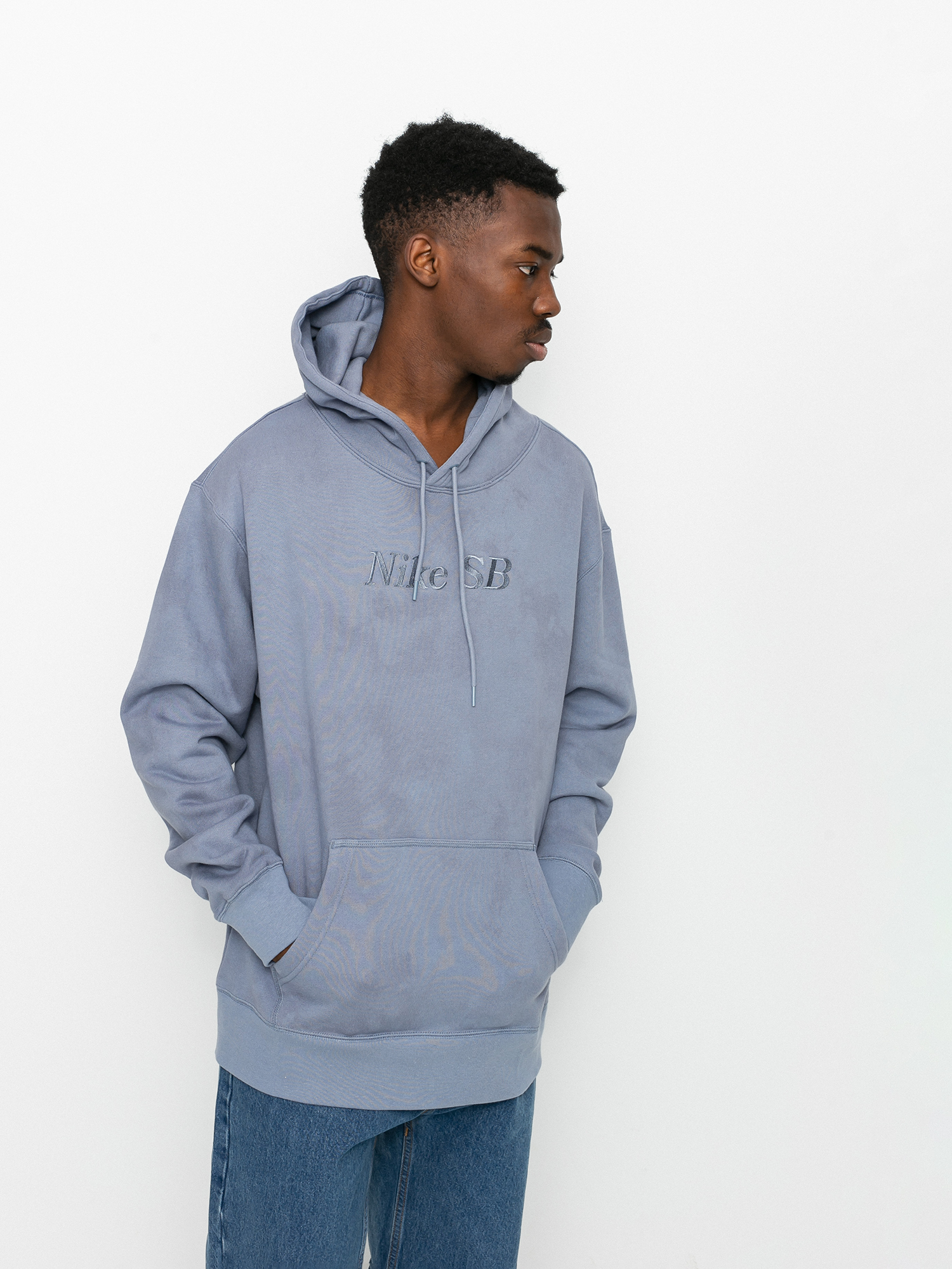 Mikina Nike SB Front Script (ashen slate/ashen slate)