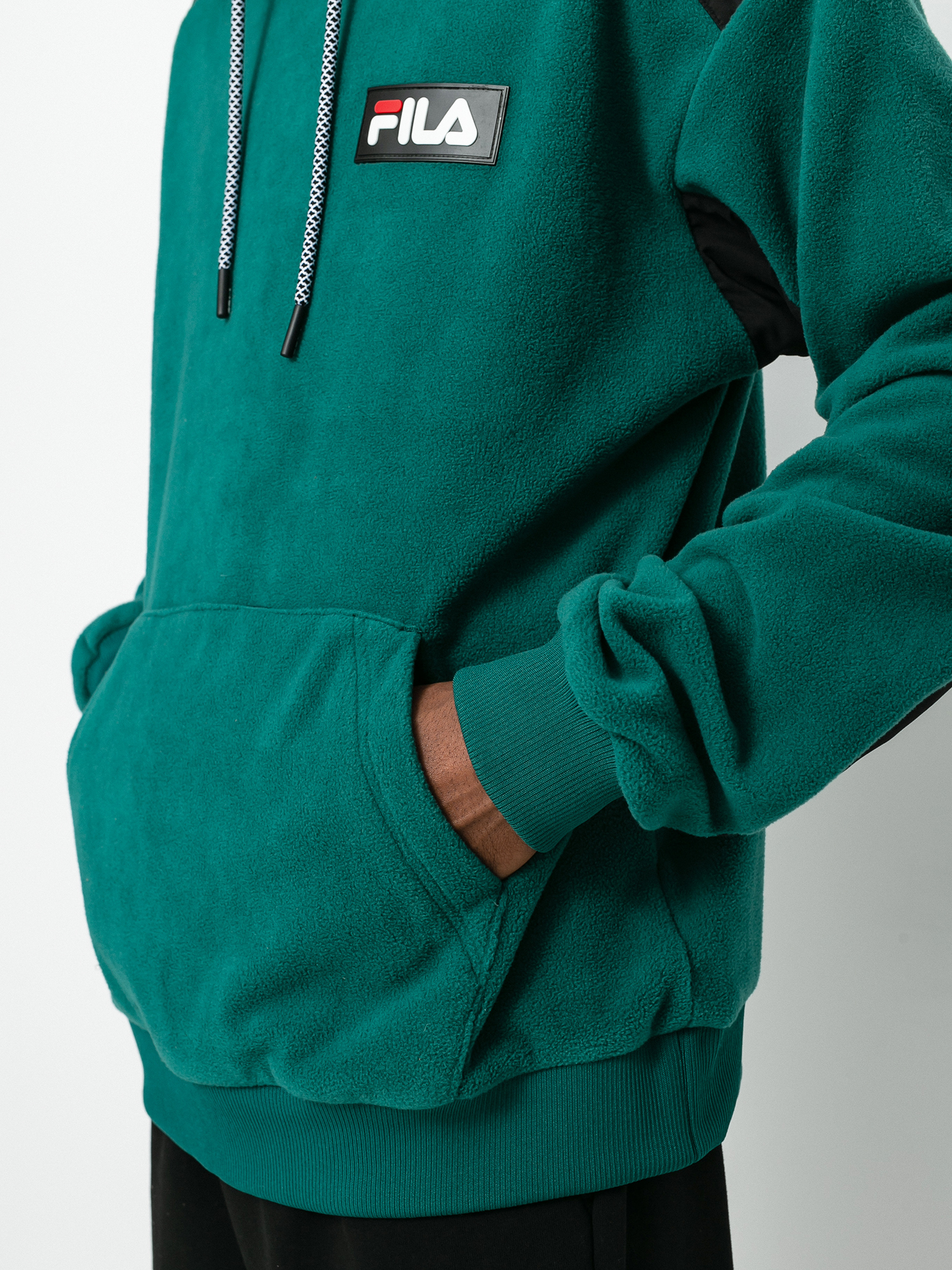 Mikina s kapucí Fila Crevan HD (storm/black)