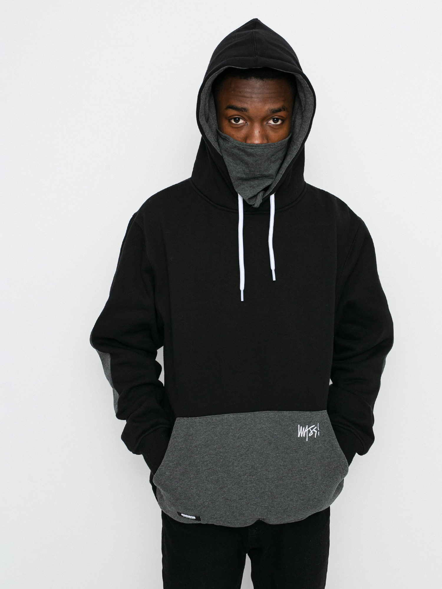 Mikina s kapucí MassDnm Creep HD (black)