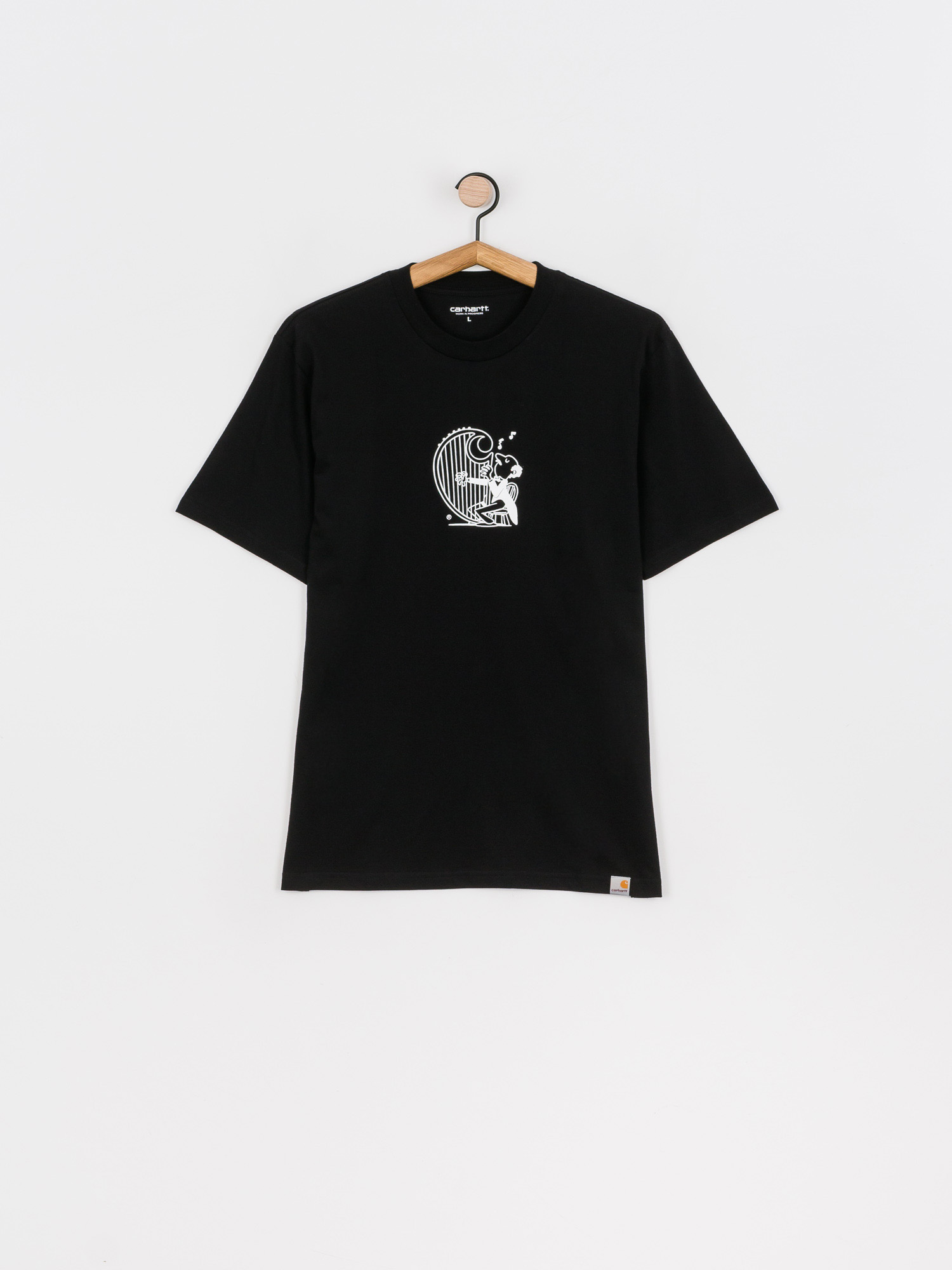 Tričko Carhartt WIP Harp (black/white)