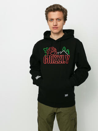Mikina s kapucí Grizzly Griptape Rosebud HD (black)