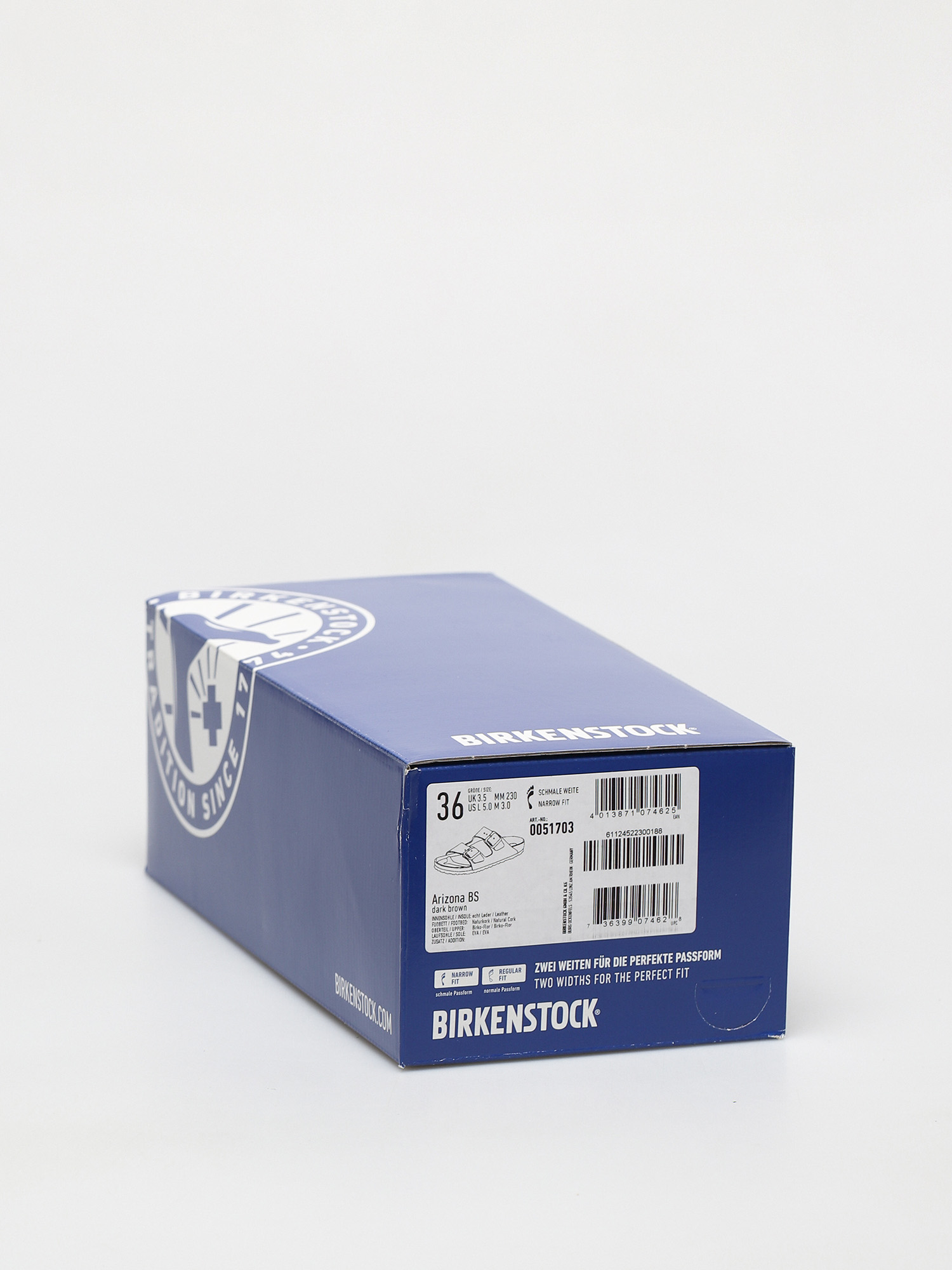 Plážovky Birkenstock Arizona Narrow Wmn (bf dark brown)