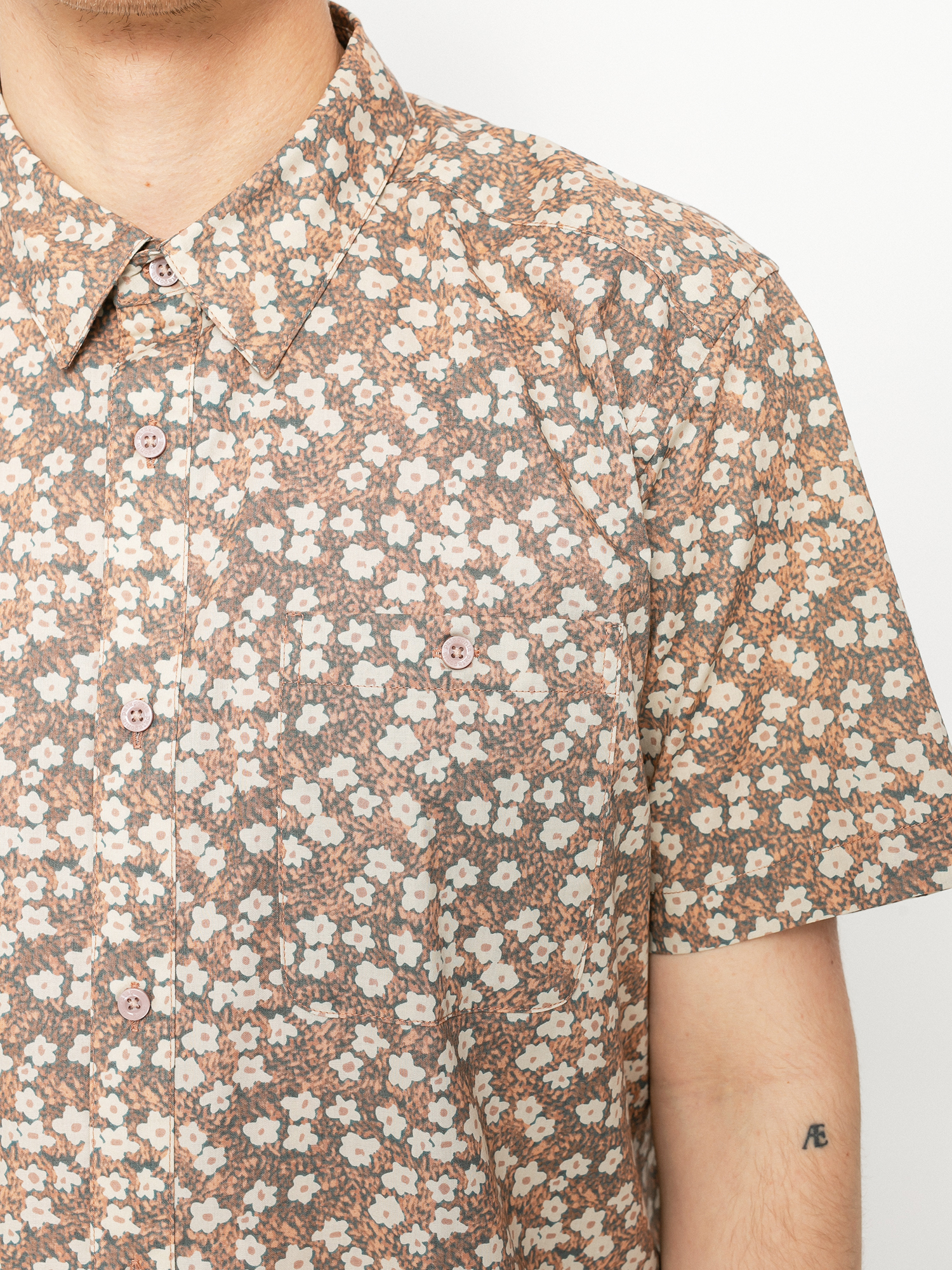 Košile Patagonia Go To (floral moss/stingray mauve)