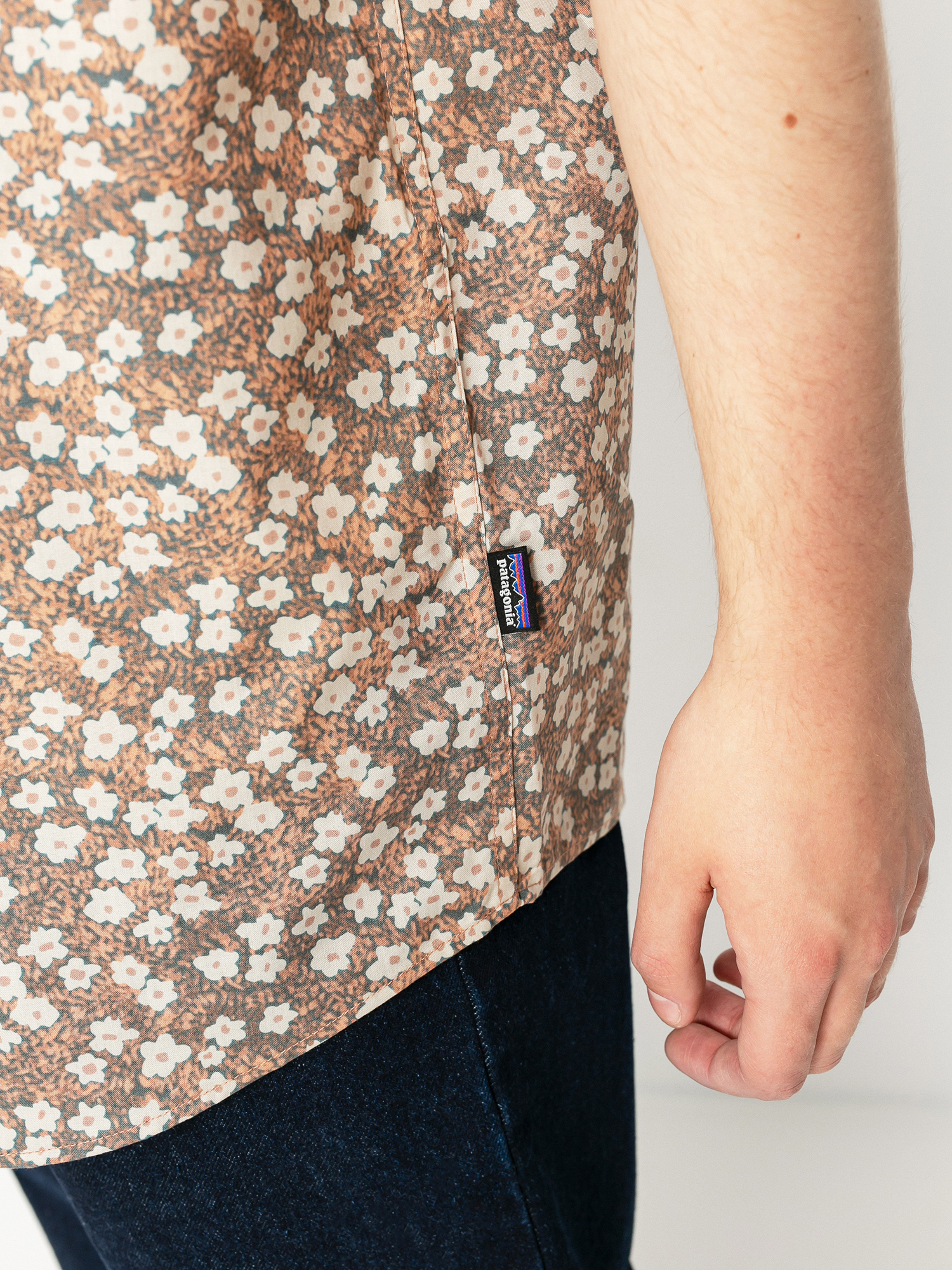 Košile Patagonia Go To (floral moss/stingray mauve)