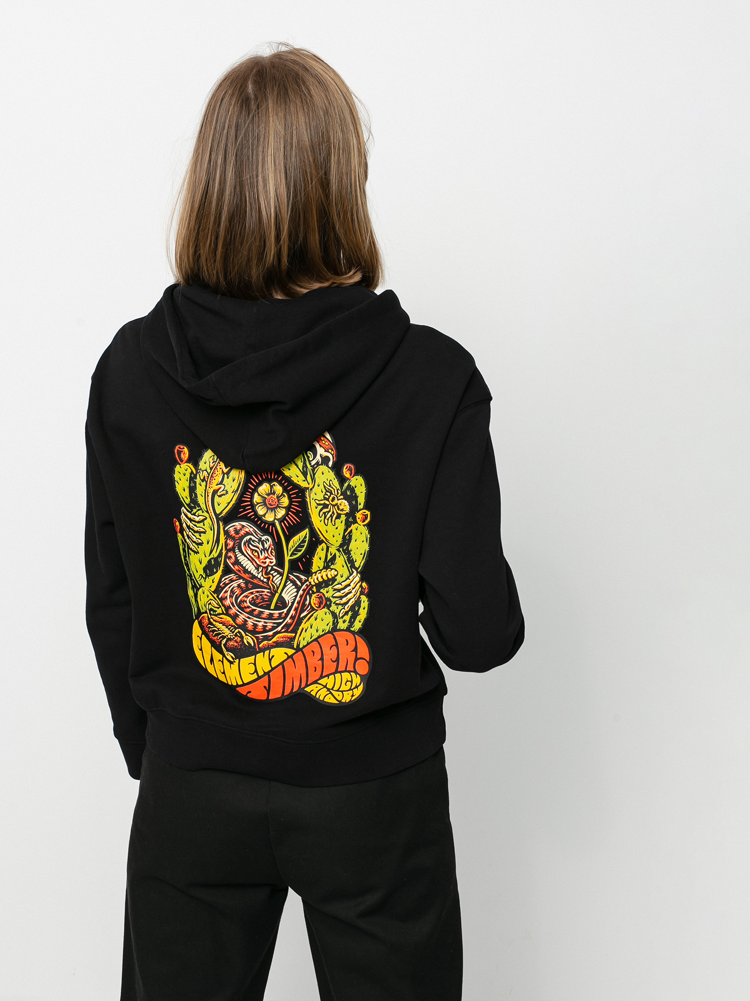 Mikina s kapucí Element Pick Your Poison HD Wmn (flint black)