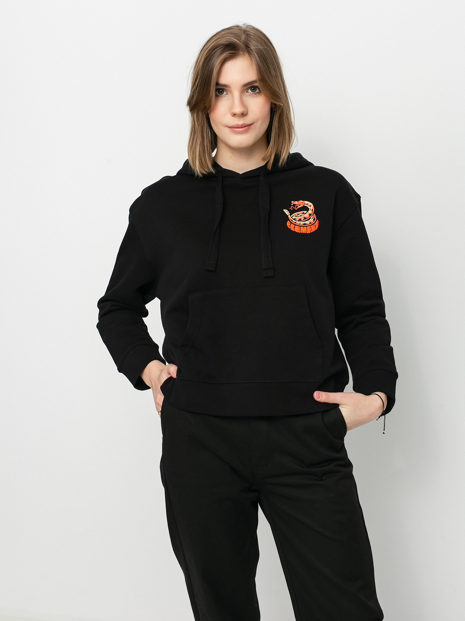 Mikina s kapucí Element Pick Your Poison HD Wmn (flint black)