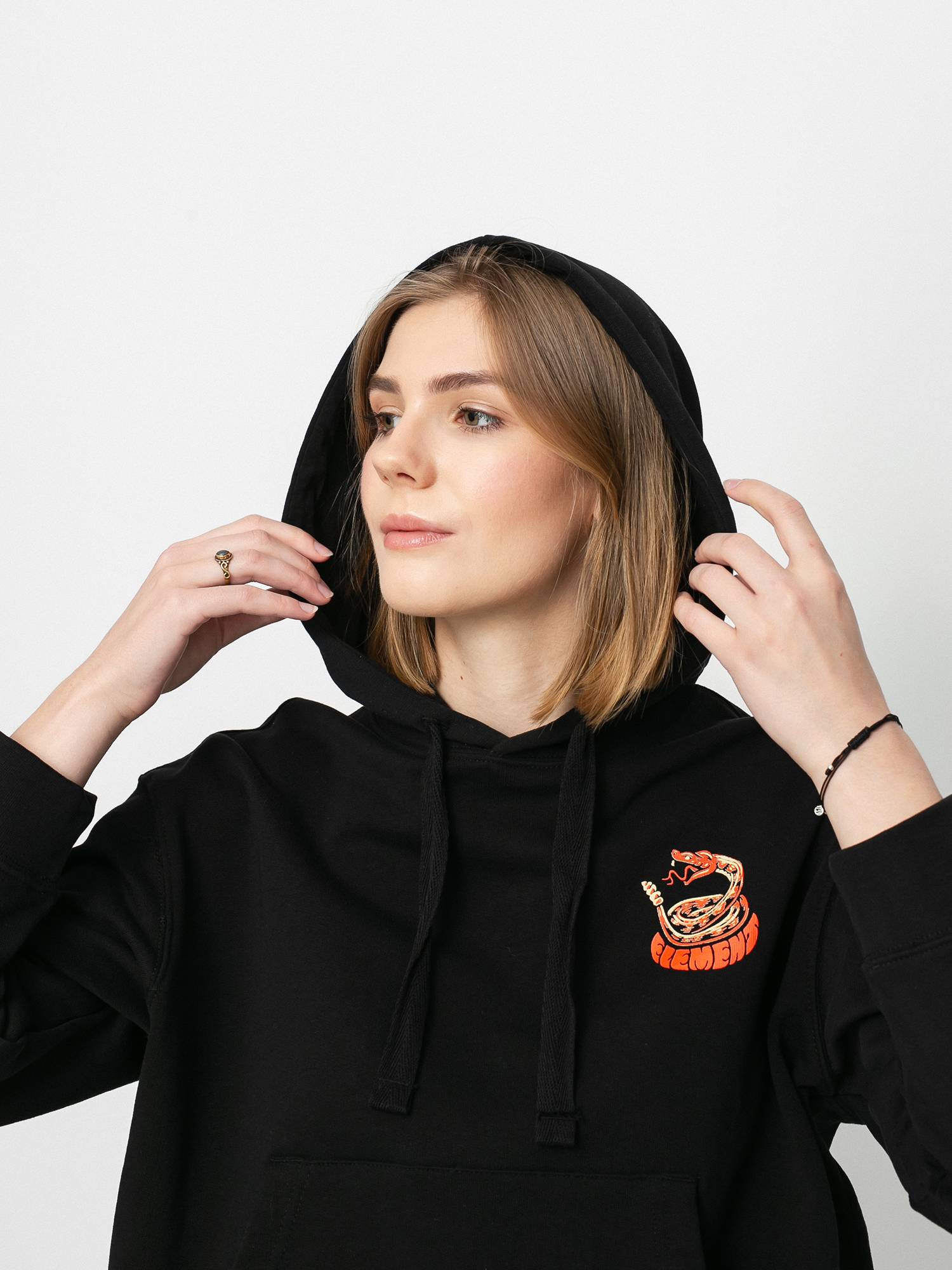 Mikina s kapucí Element Pick Your Poison HD Wmn (flint black)